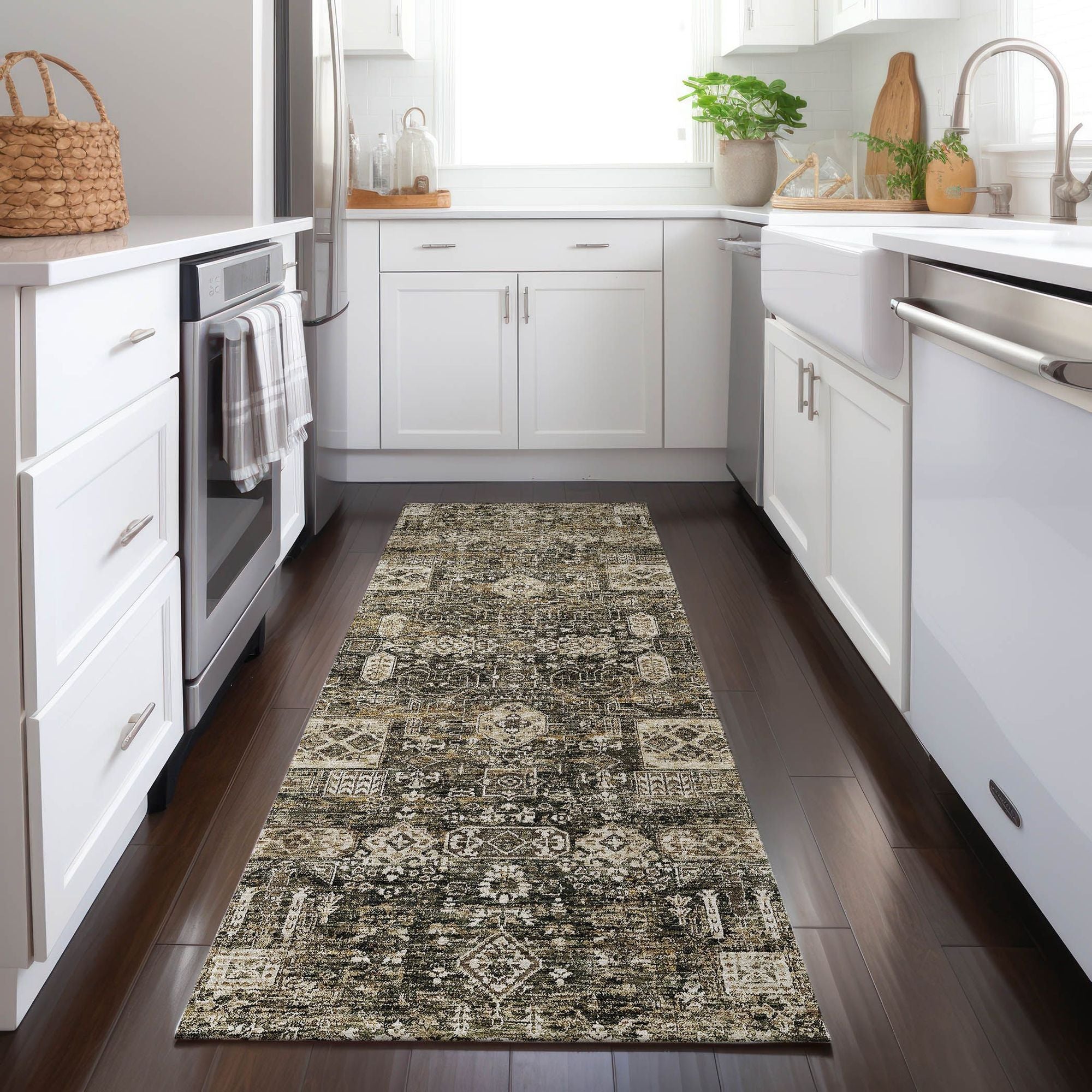 Machine Made ACN637 Coffee Brown Rugs #color_coffee brown