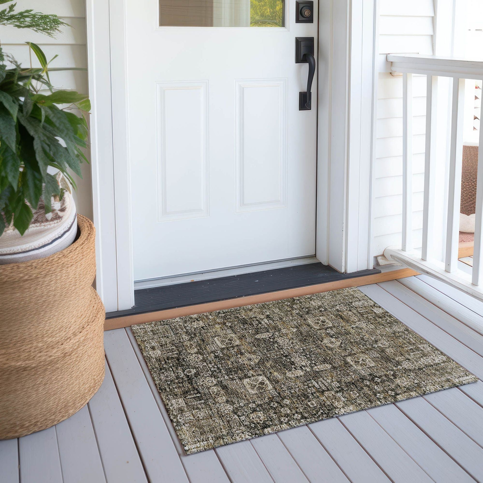 Machine Made ACN637 Coffee Brown Rugs #color_coffee brown