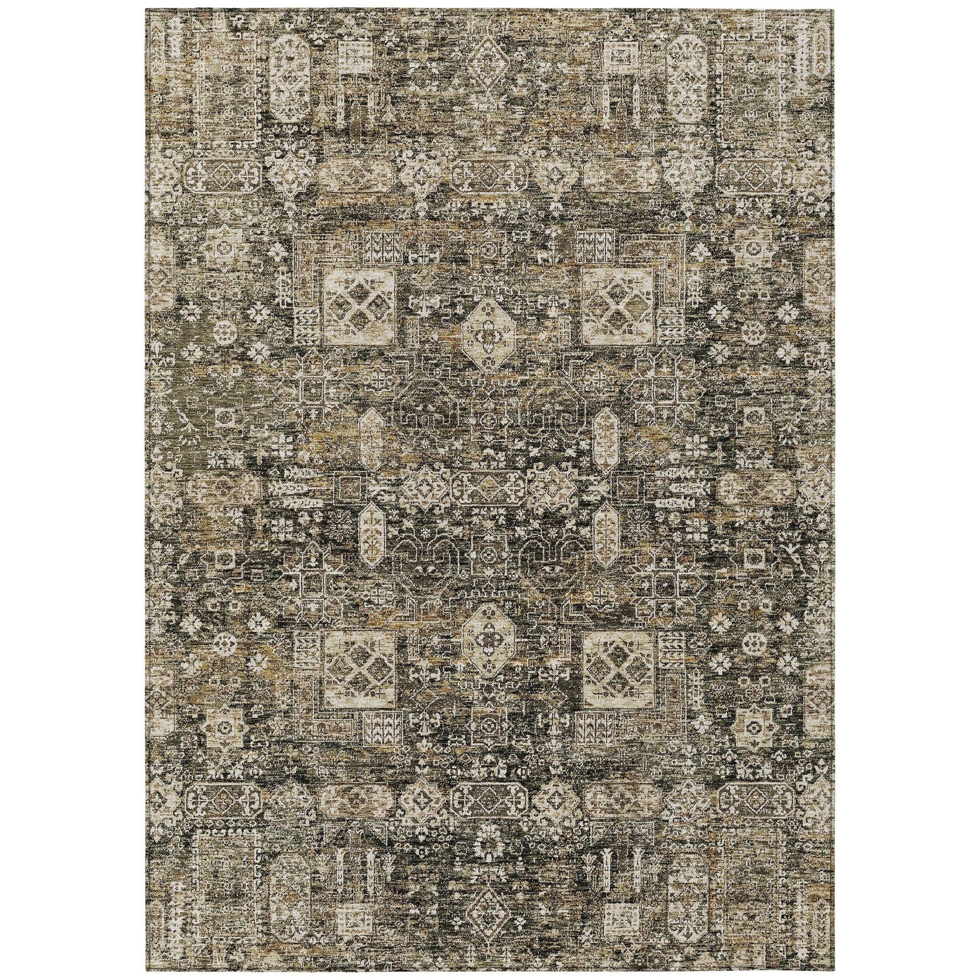 Machine Made ACN637 Coffee Brown Rugs #color_coffee brown