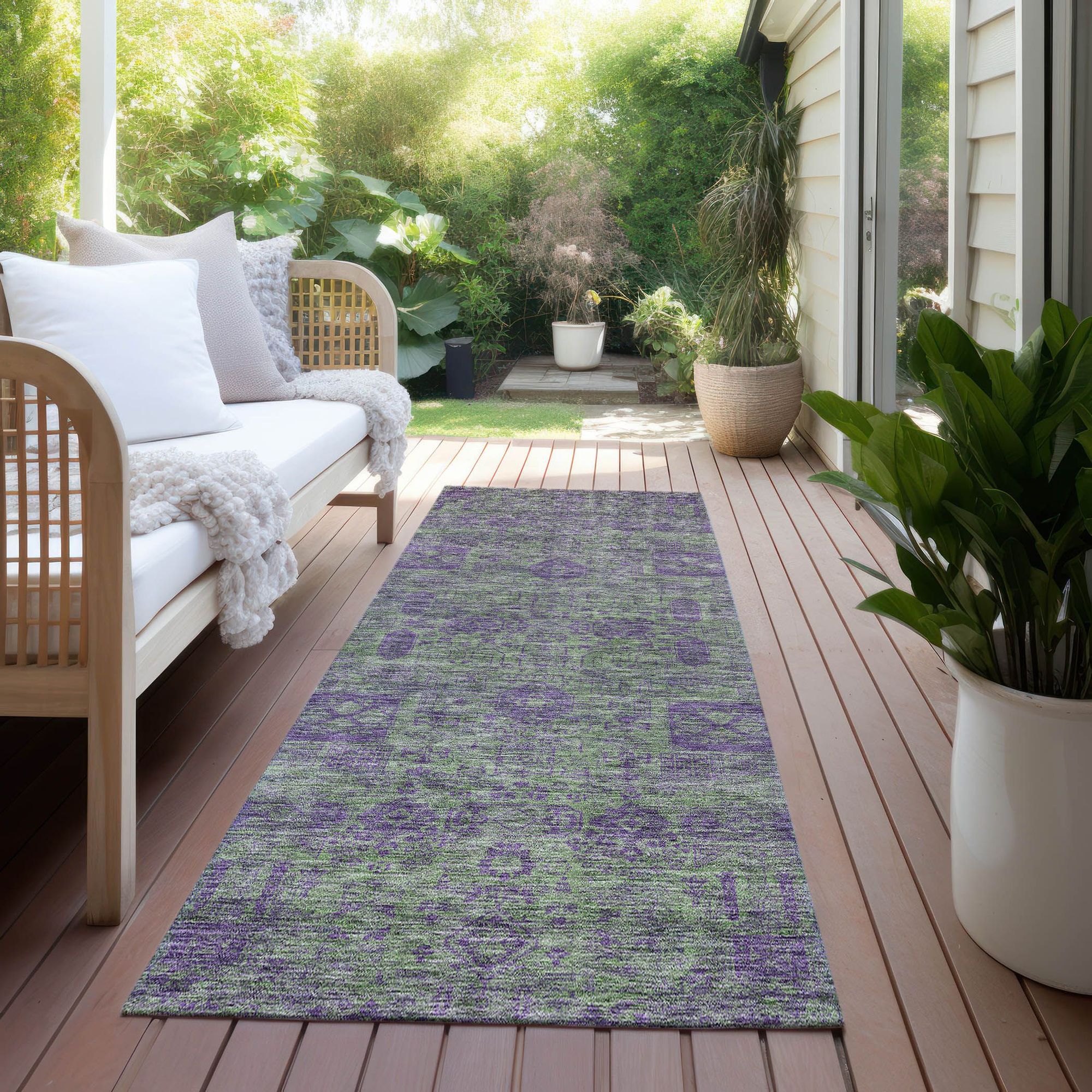 Machine Made ACN637 Fern Green Rugs #color_fern green