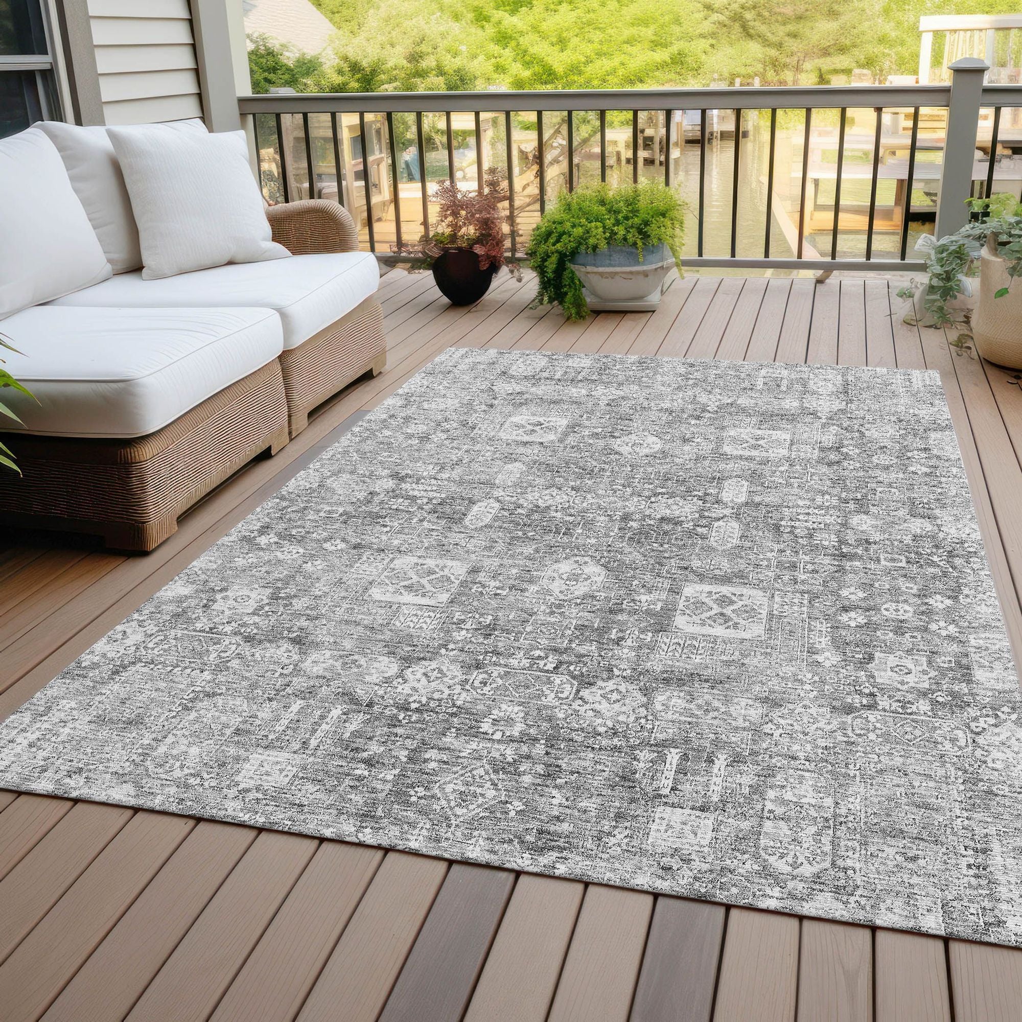 Machine Made ACN637 Gray  Rugs #color_gray 