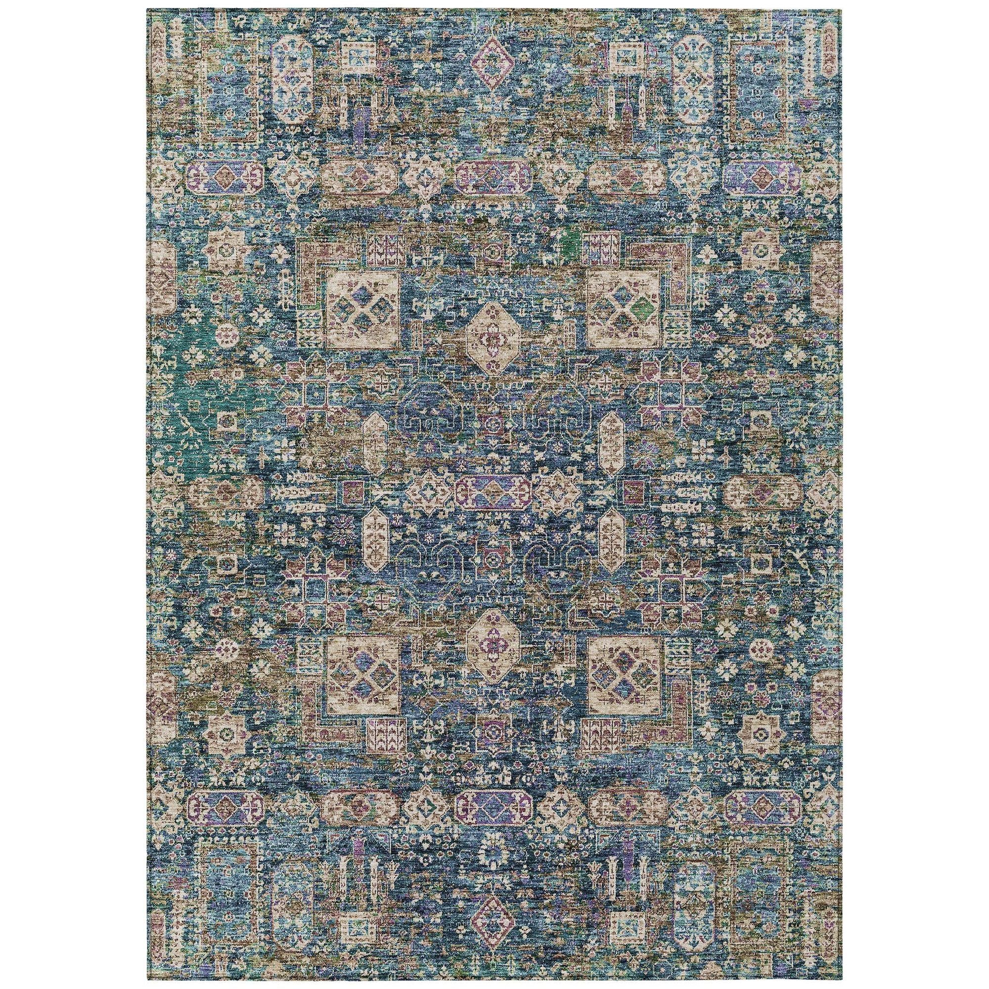 Machine Made ACN637 Green  Rugs #color_green 