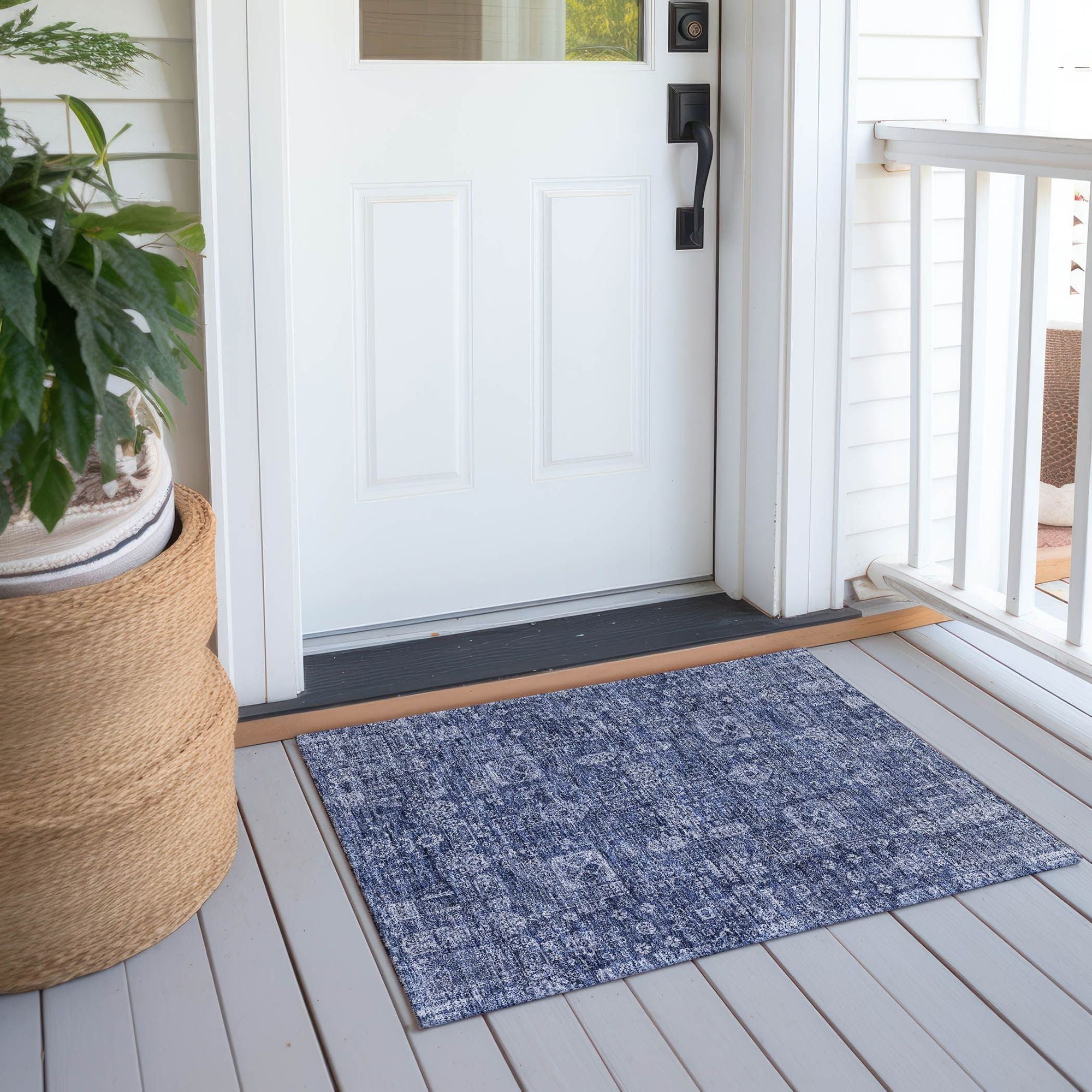 Machine Made ACN637 Navy Blue Rugs #color_navy blue