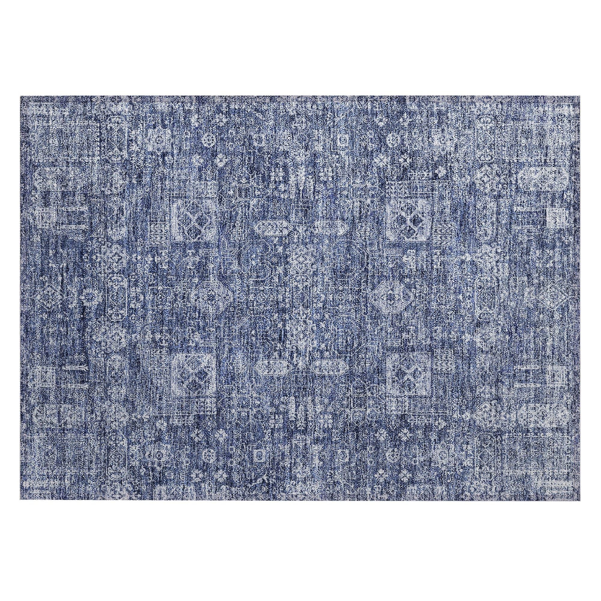 Machine Made ACN637 Navy Blue Rugs #color_navy blue