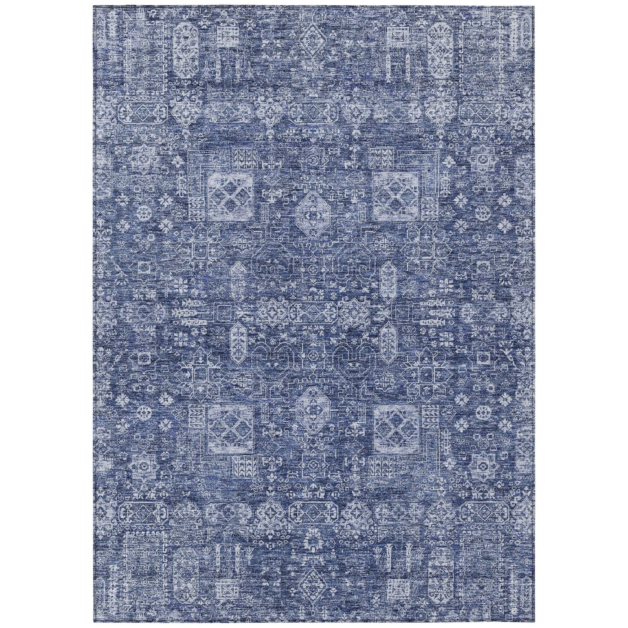 Machine Made ACN637 Navy Blue Rugs #color_navy blue