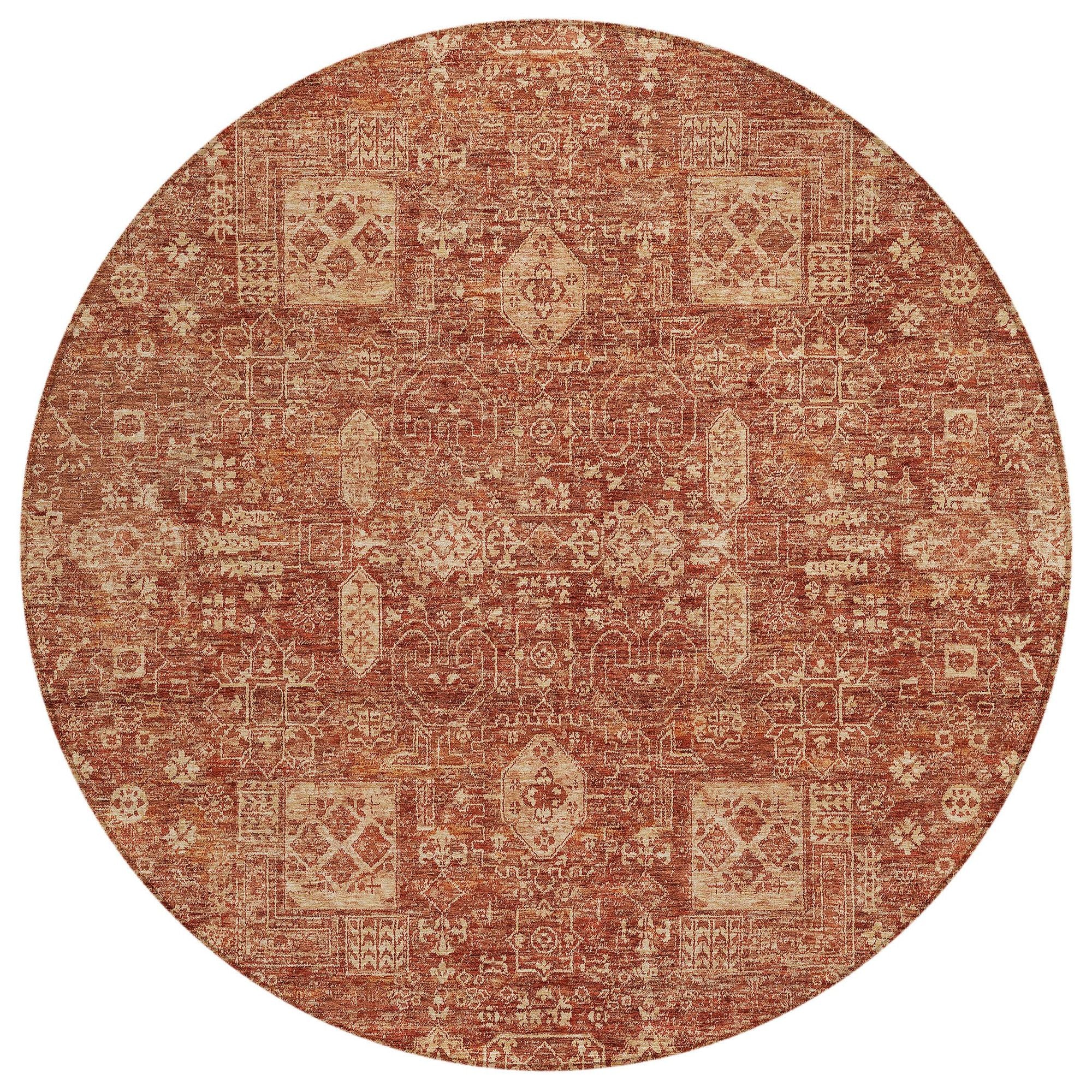 Machine Made ACN637 Paprika Orange Rugs #color_paprika orange