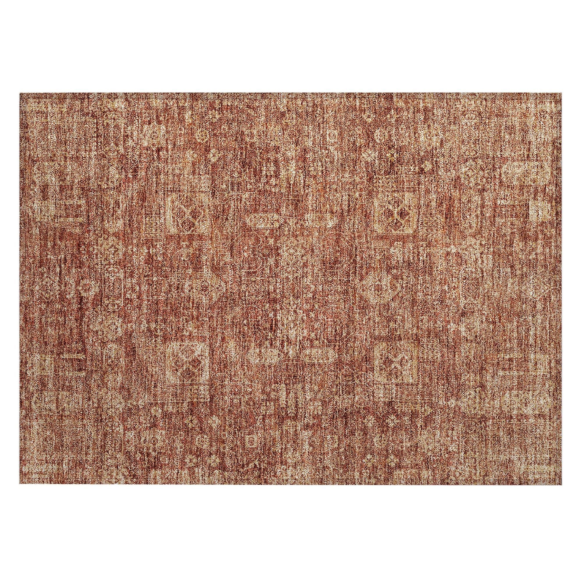 Machine Made ACN637 Paprika Orange Rugs #color_paprika orange