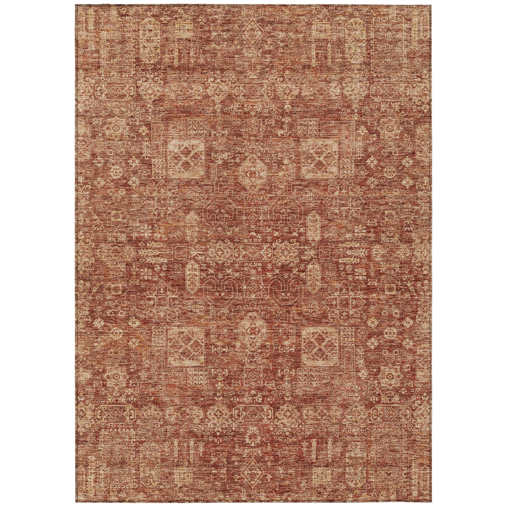 Machine Made ACN637 Paprika Orange Rugs #color_paprika orange