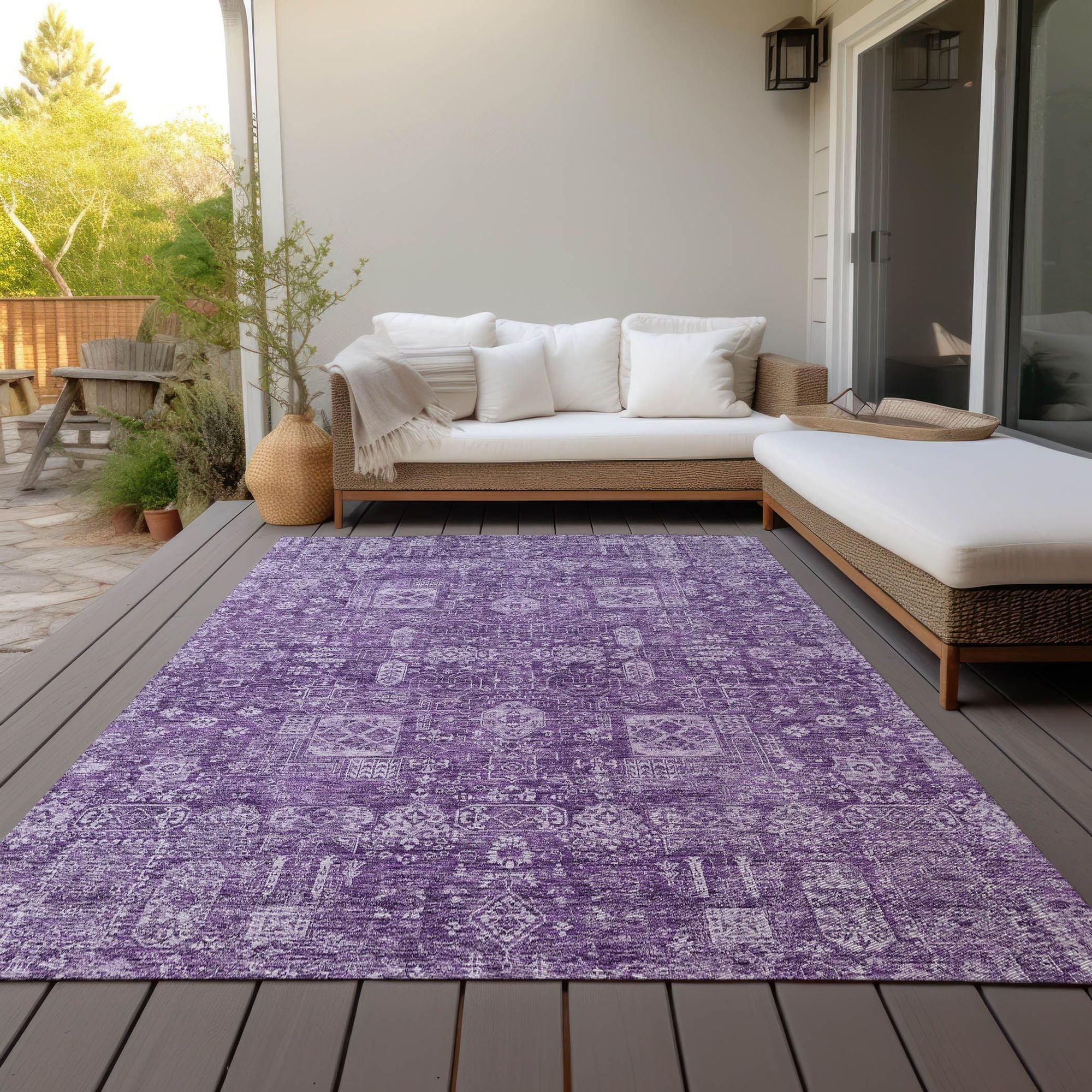 Machine Made ACN637 Purple  Rugs #color_purple 