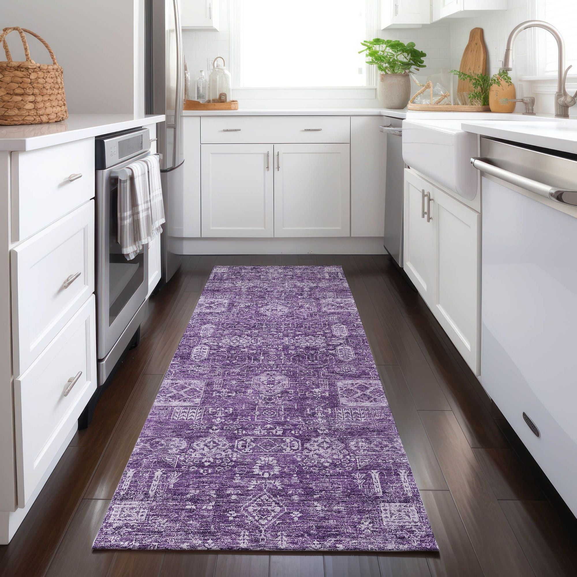 Machine Made ACN637 Purple  Rugs #color_purple 