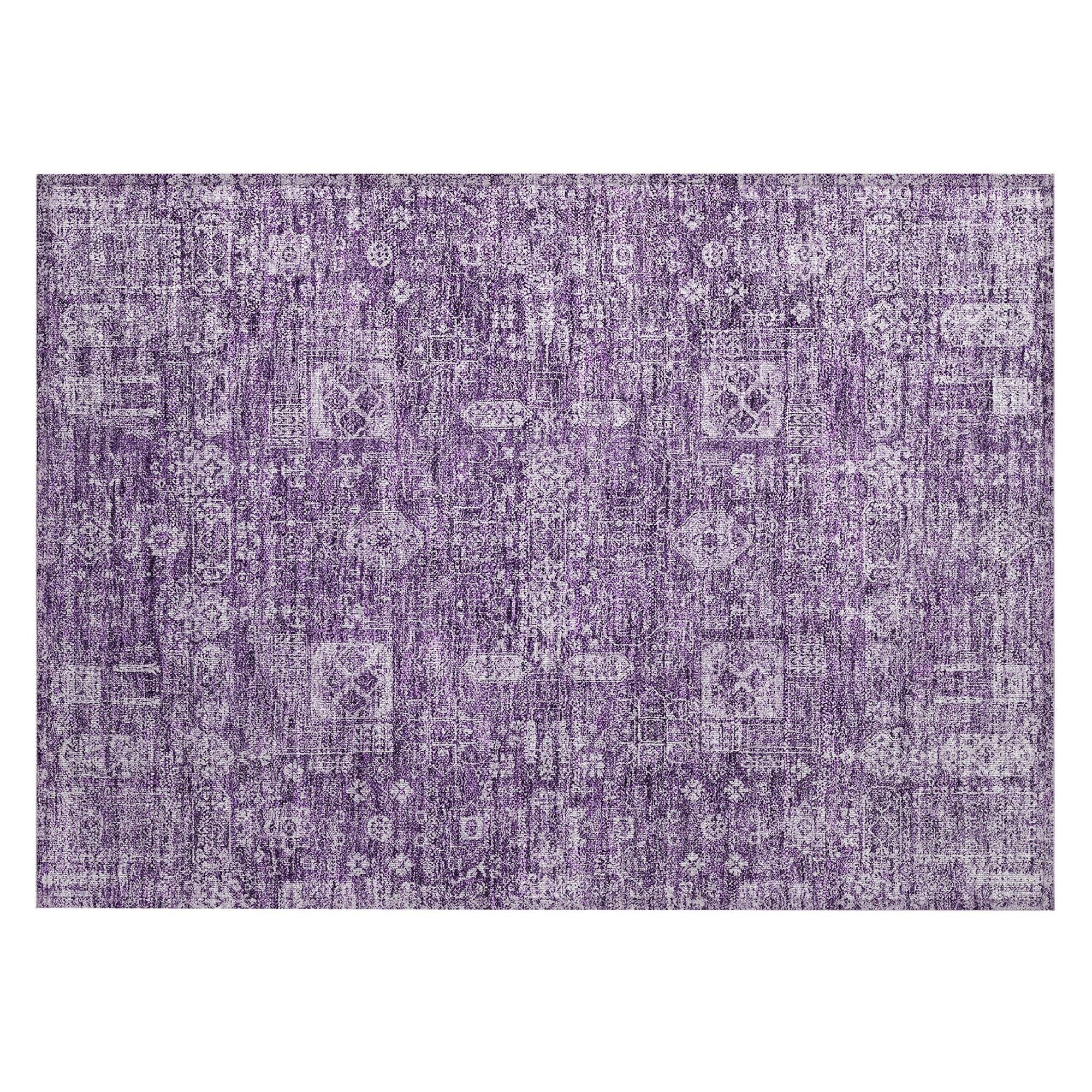 Machine Made ACN637 Purple  Rugs #color_purple 