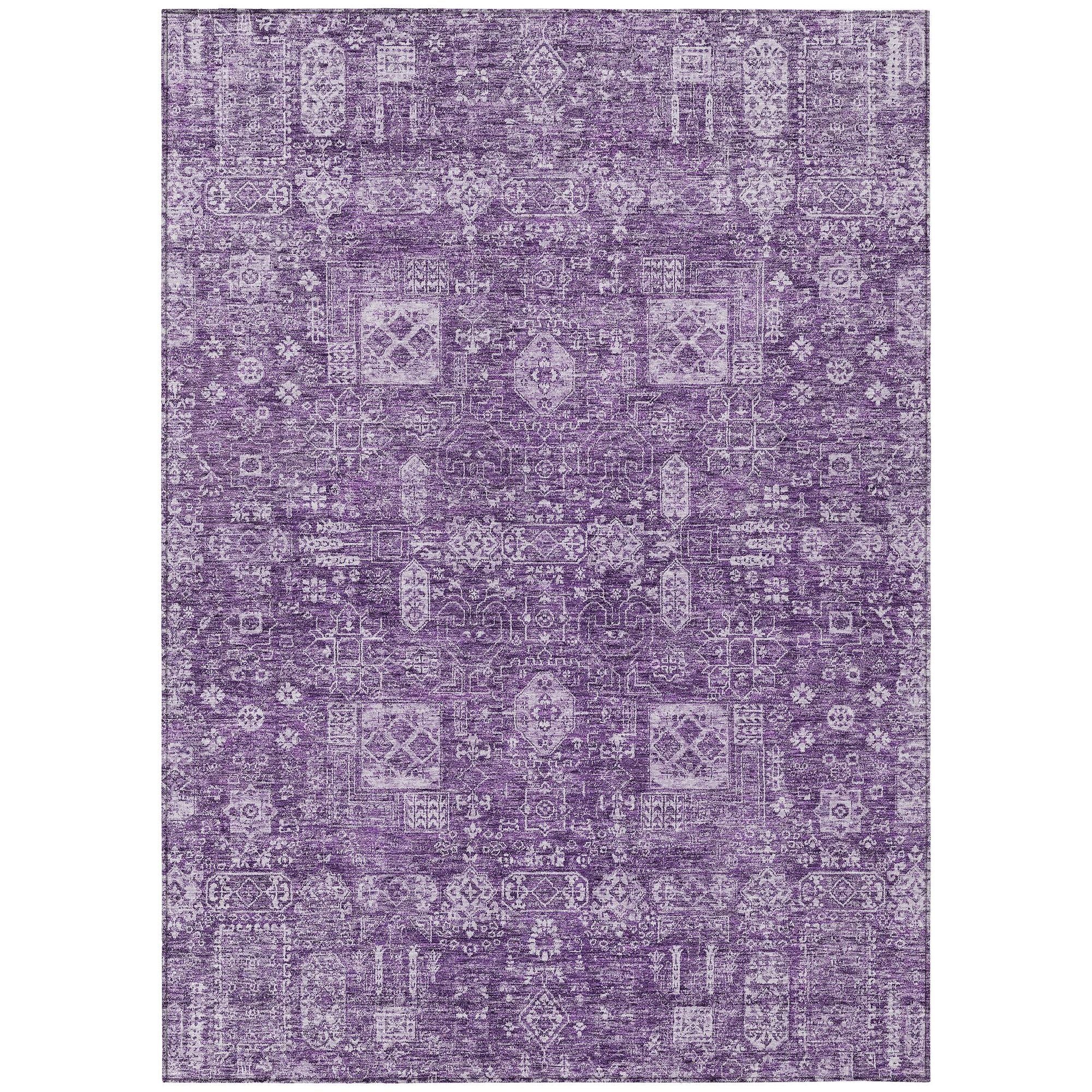 Machine Made ACN637 Purple  Rugs #color_purple 