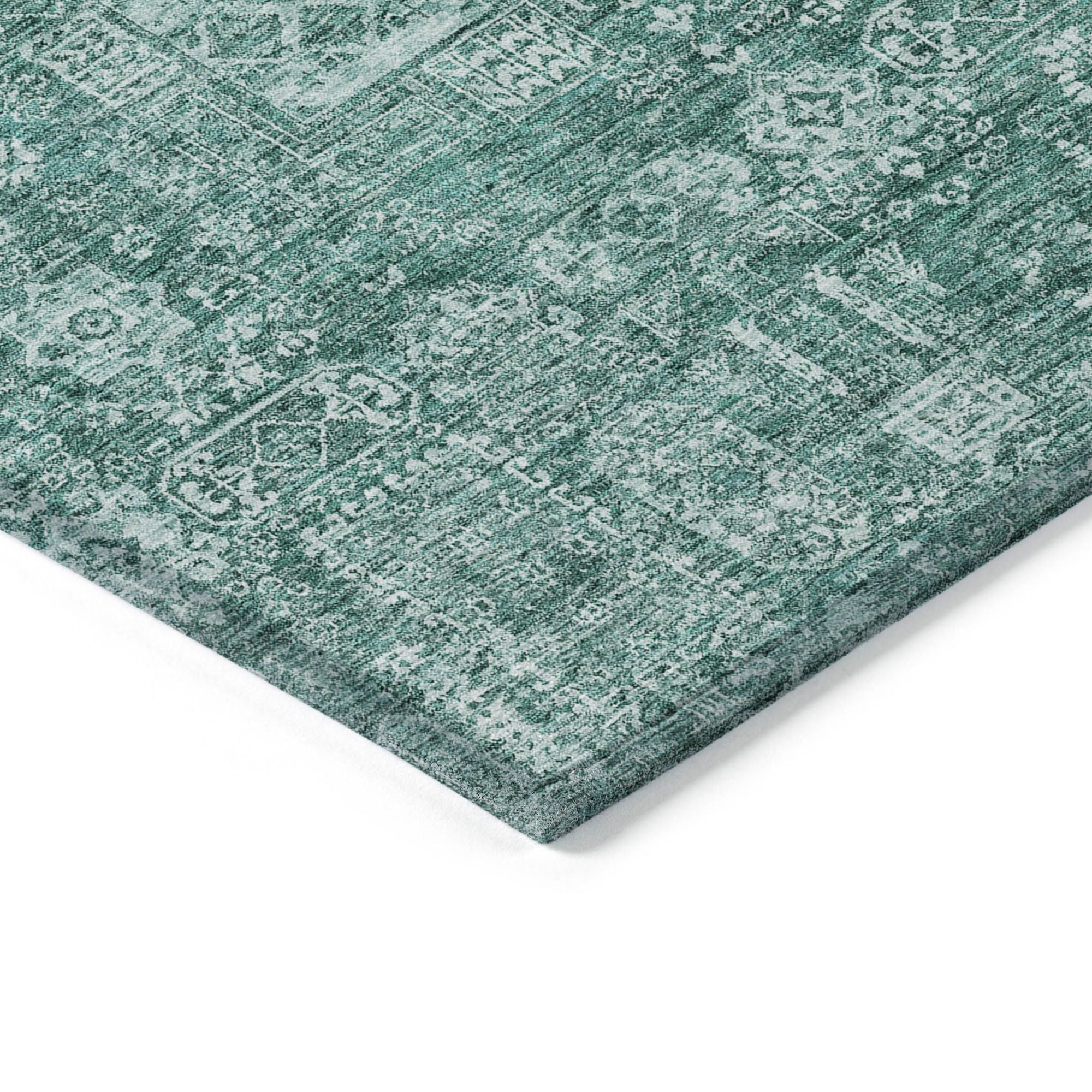 Machine Made ACN637 Teal  Rugs #color_teal 