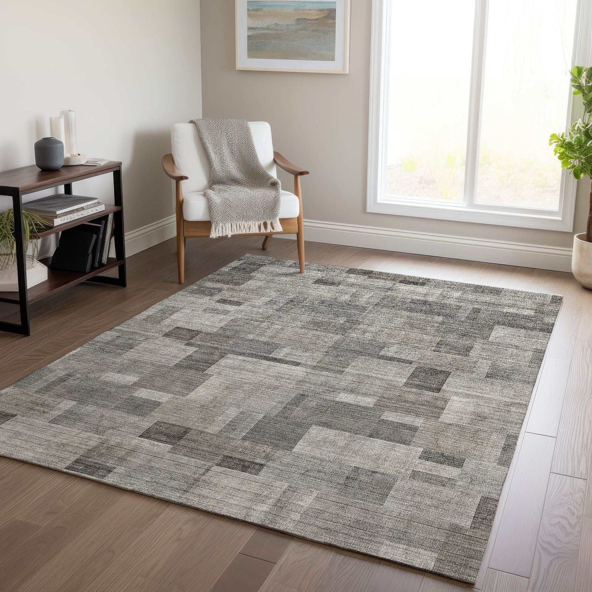 Machine Made ACN639 Taupe Brown Rugs #color_taupe brown