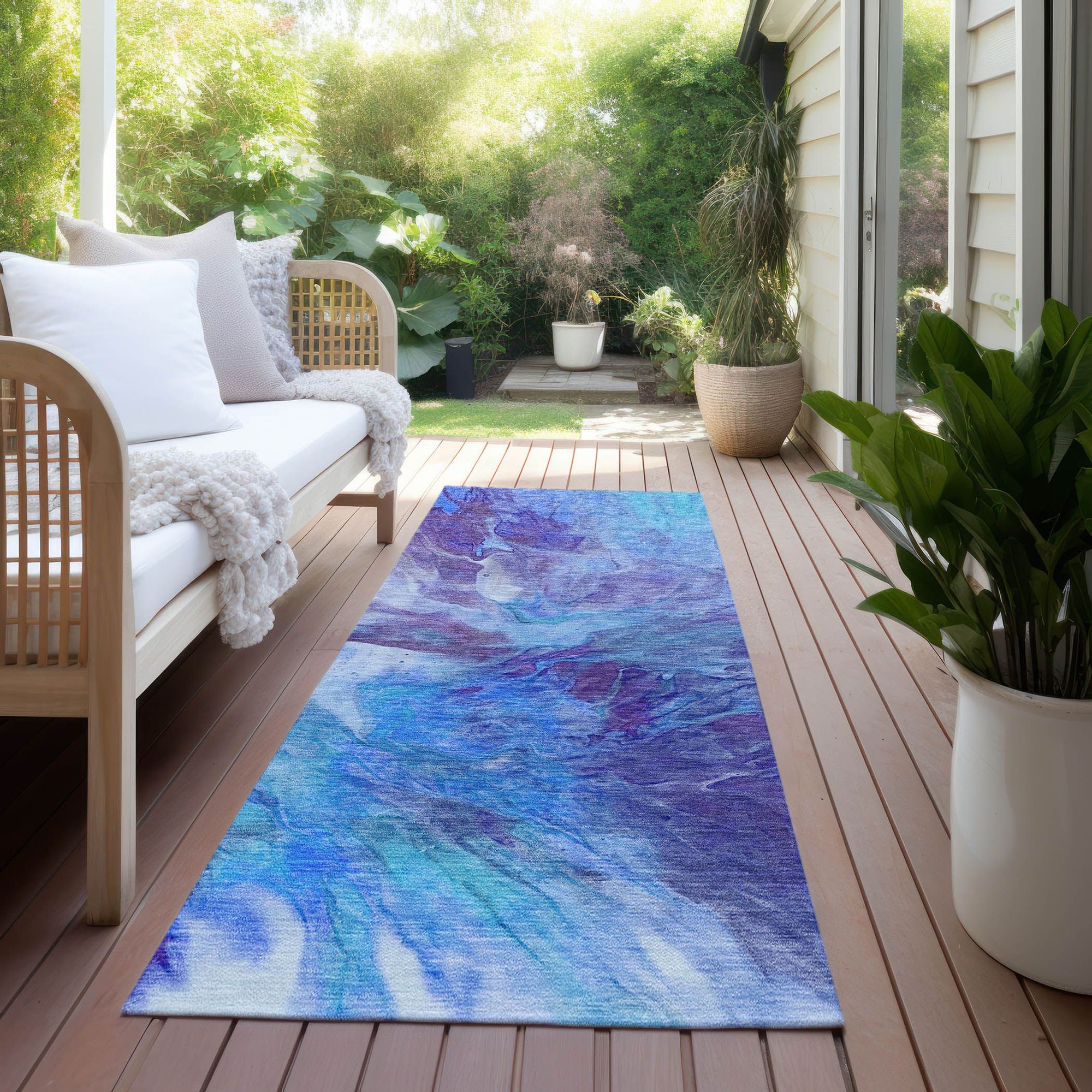 Machine Made ACN641 Blue  Rugs #color_blue 