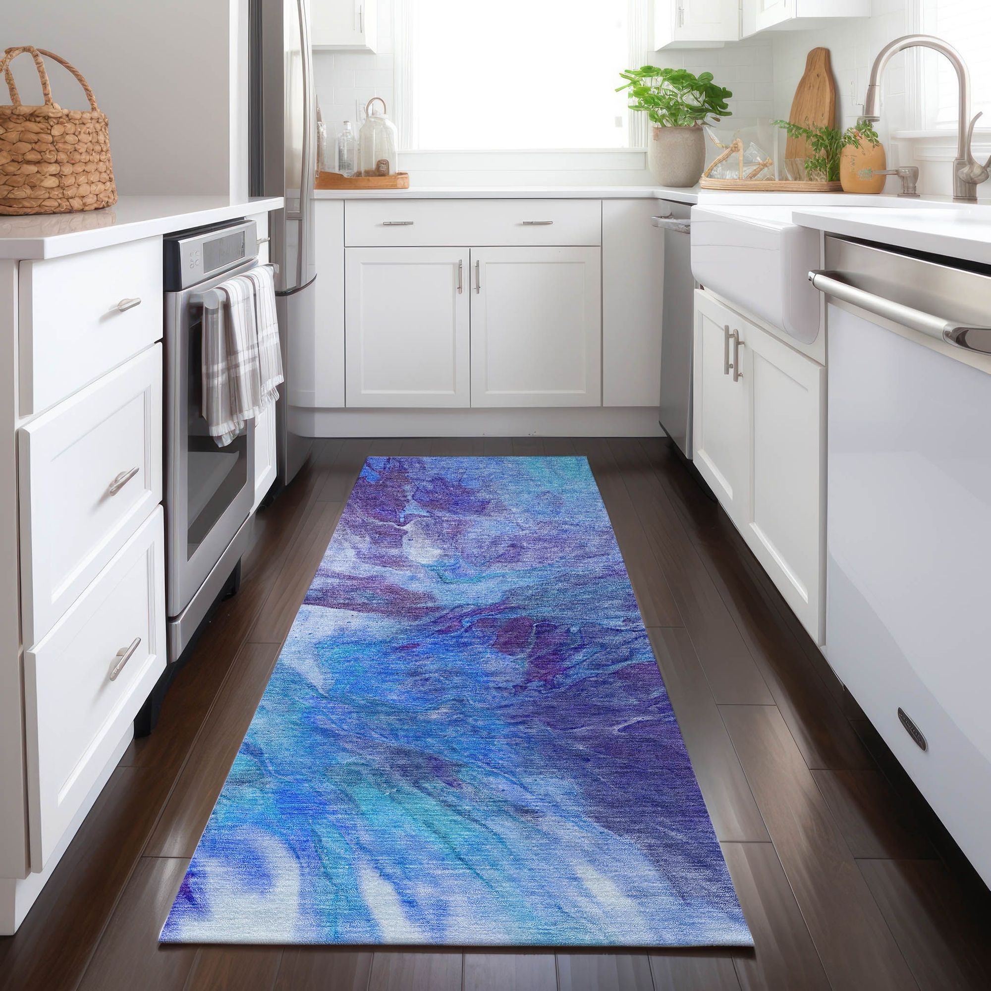 Machine Made ACN641 Blue  Rugs #color_blue 