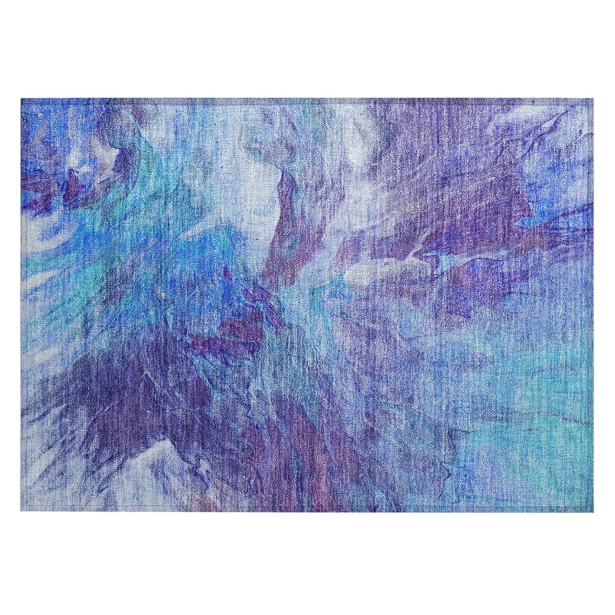 Machine Made ACN641 Blue  Rugs #color_blue 