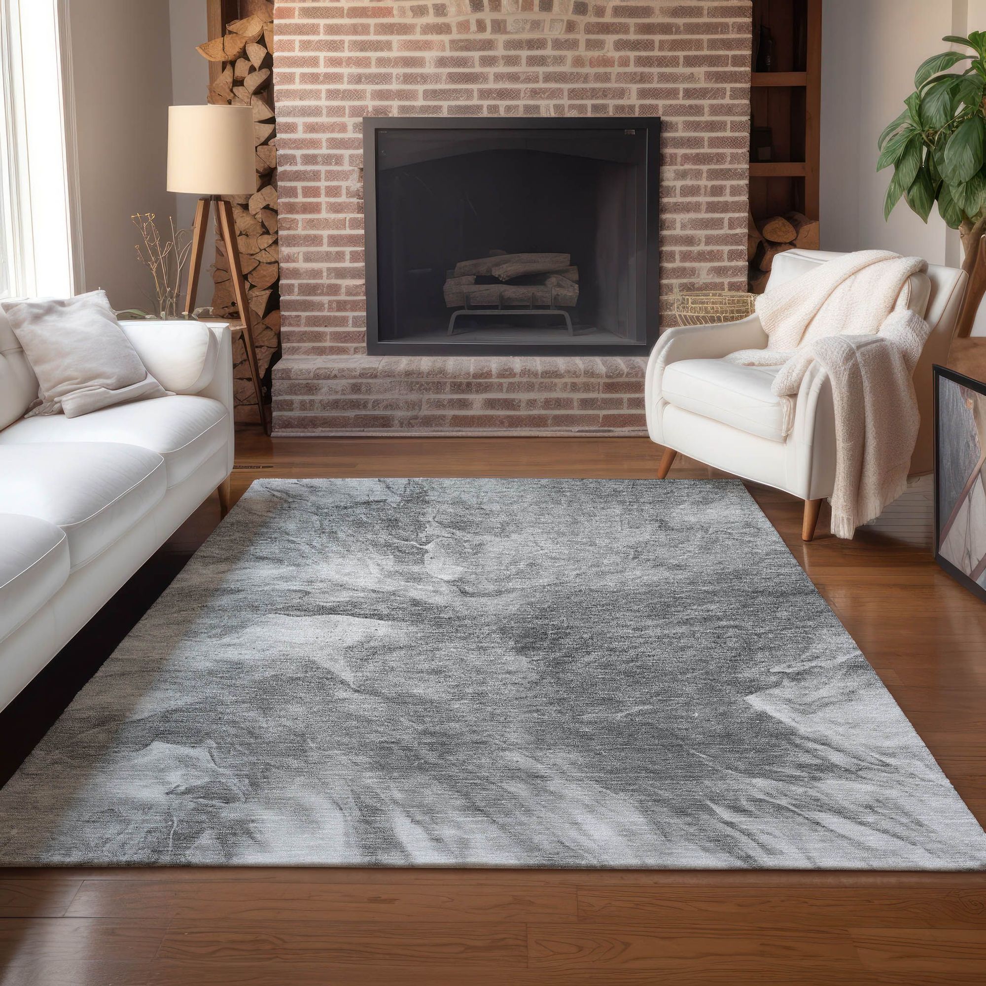 Machine Made ACN641 Gray  Rugs #color_gray 