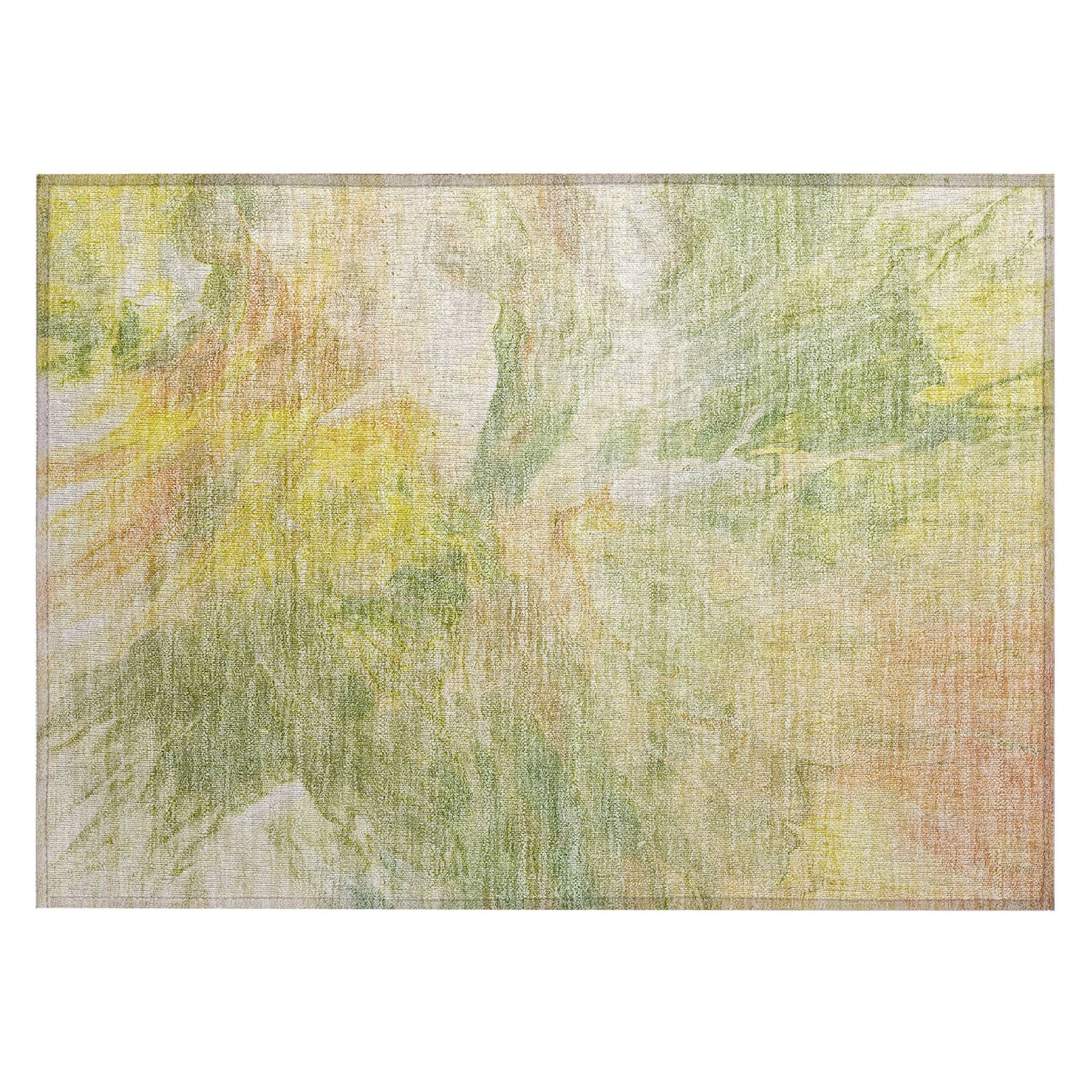 Machine Made ACN641 Green  Rugs #color_green 