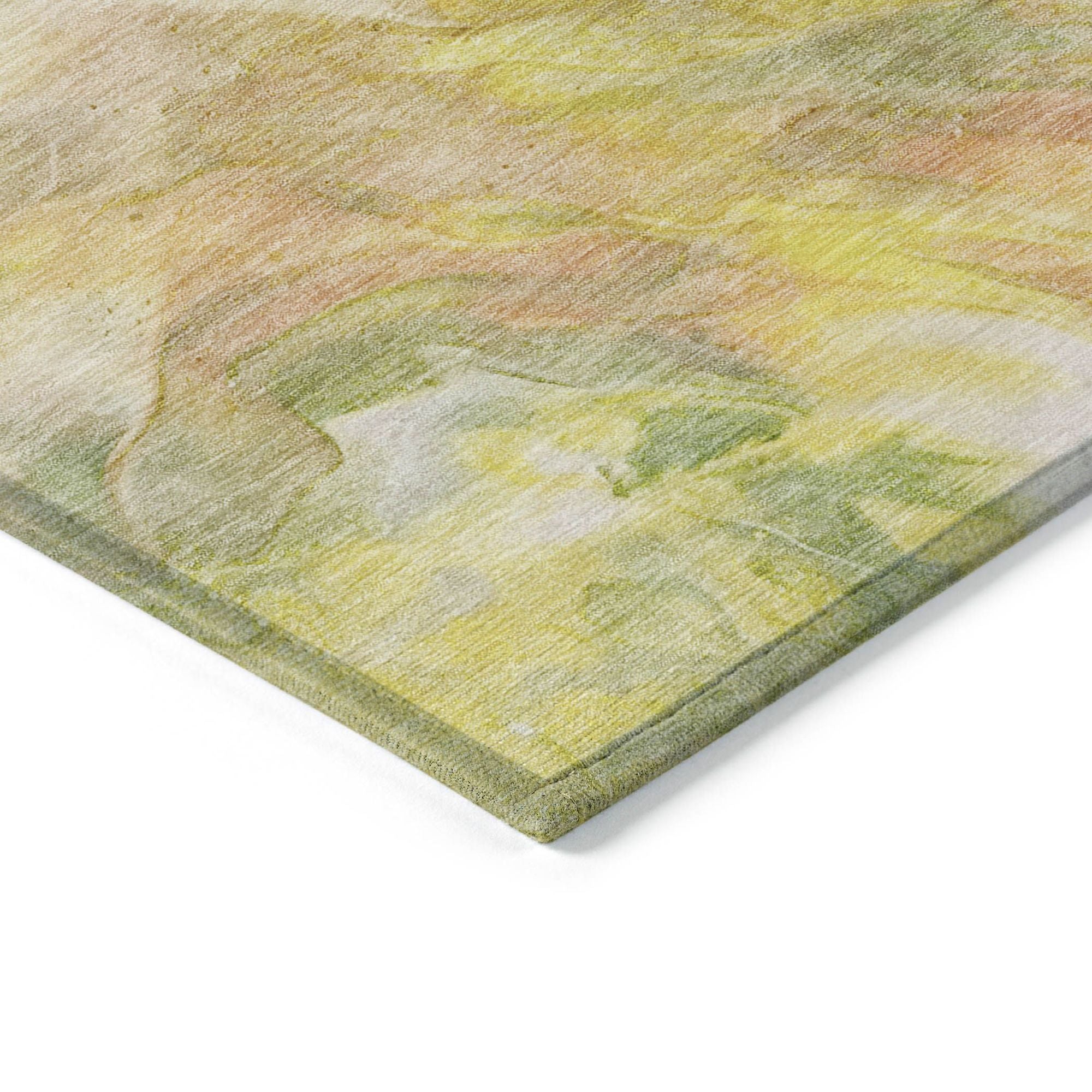 Machine Made ACN641 Green  Rugs #color_green 