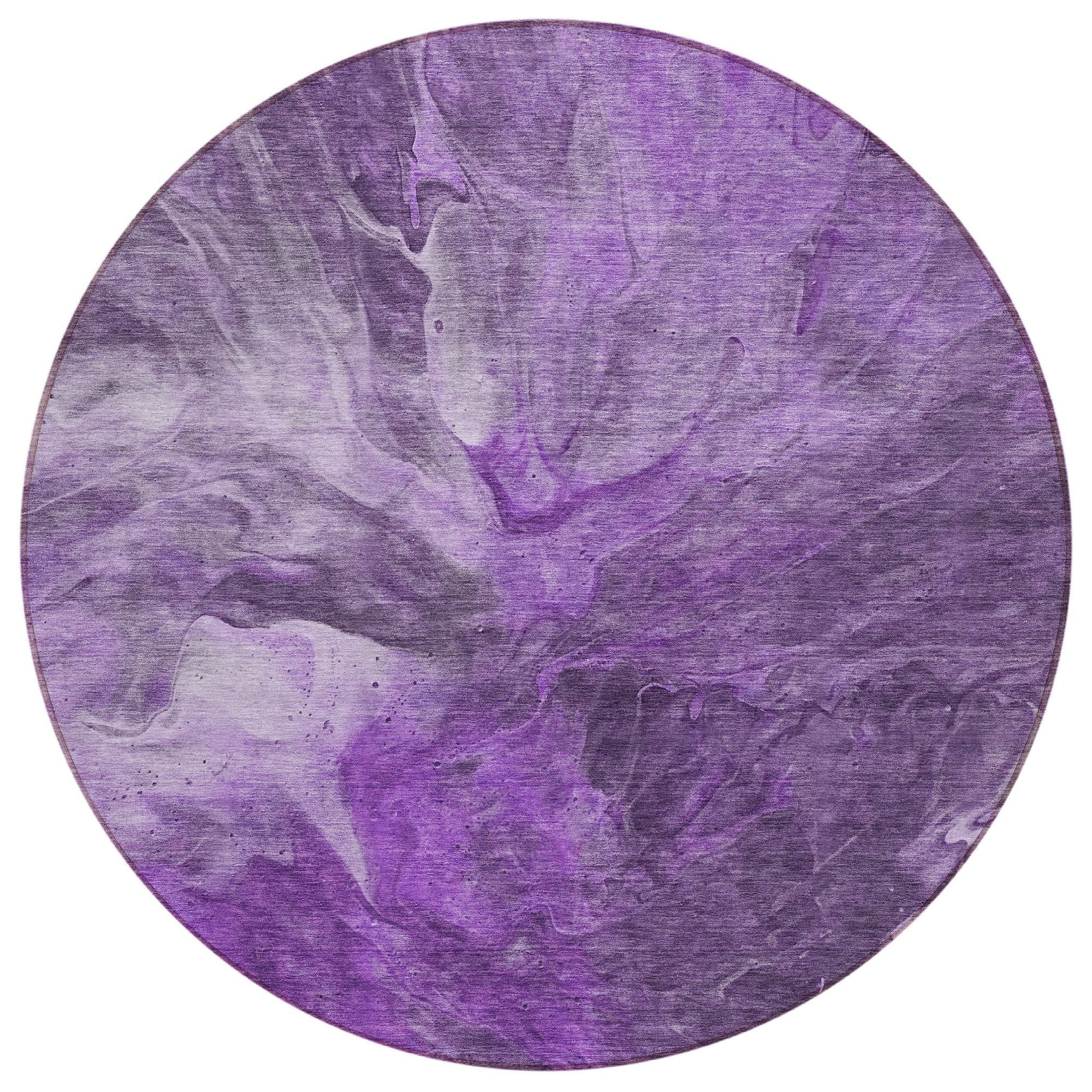 Machine Made ACN641 Purple  Rugs #color_purple 