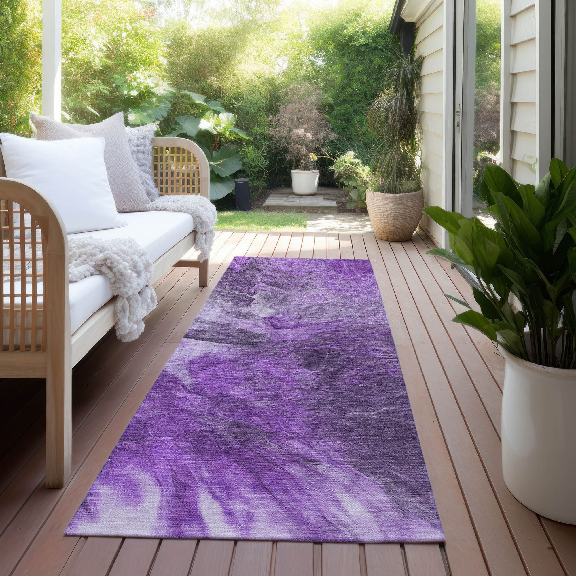 Machine Made ACN641 Purple  Rugs #color_purple 