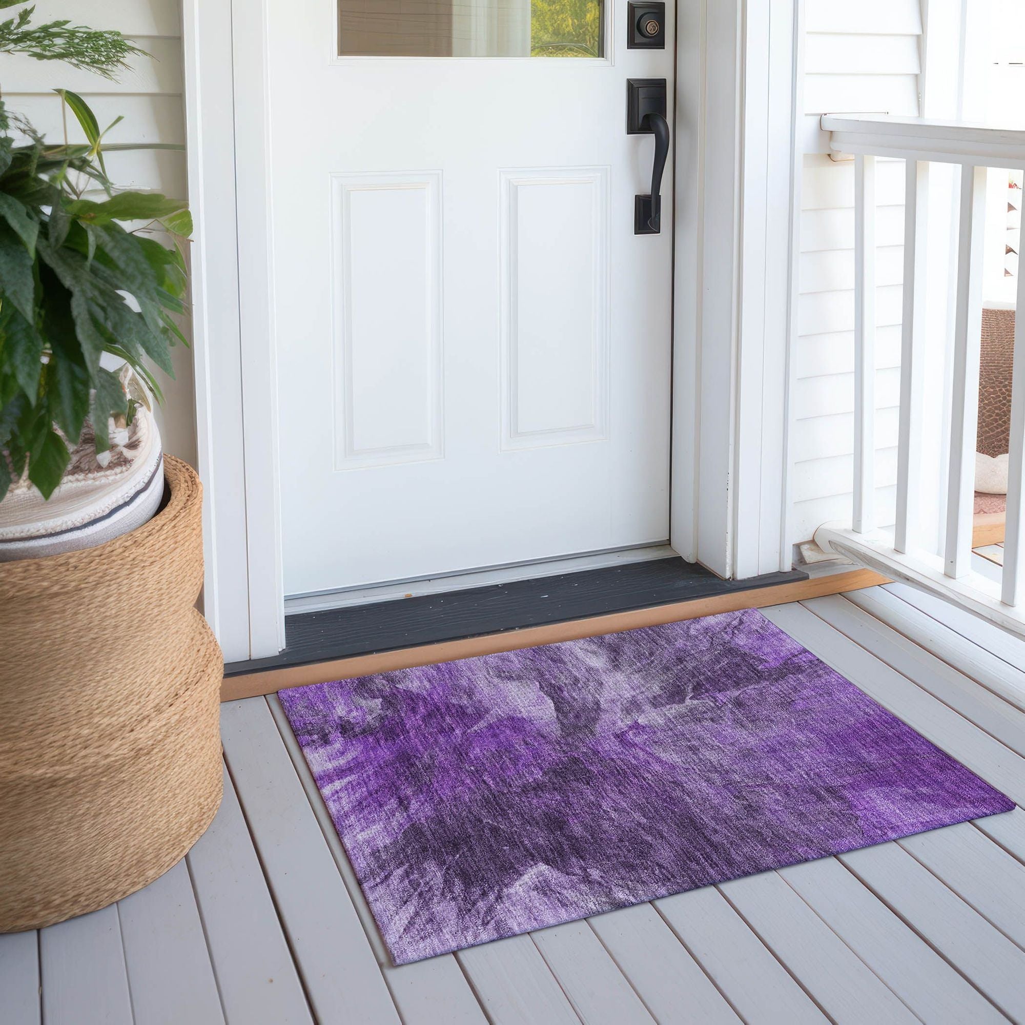 Machine Made ACN641 Purple  Rugs #color_purple 