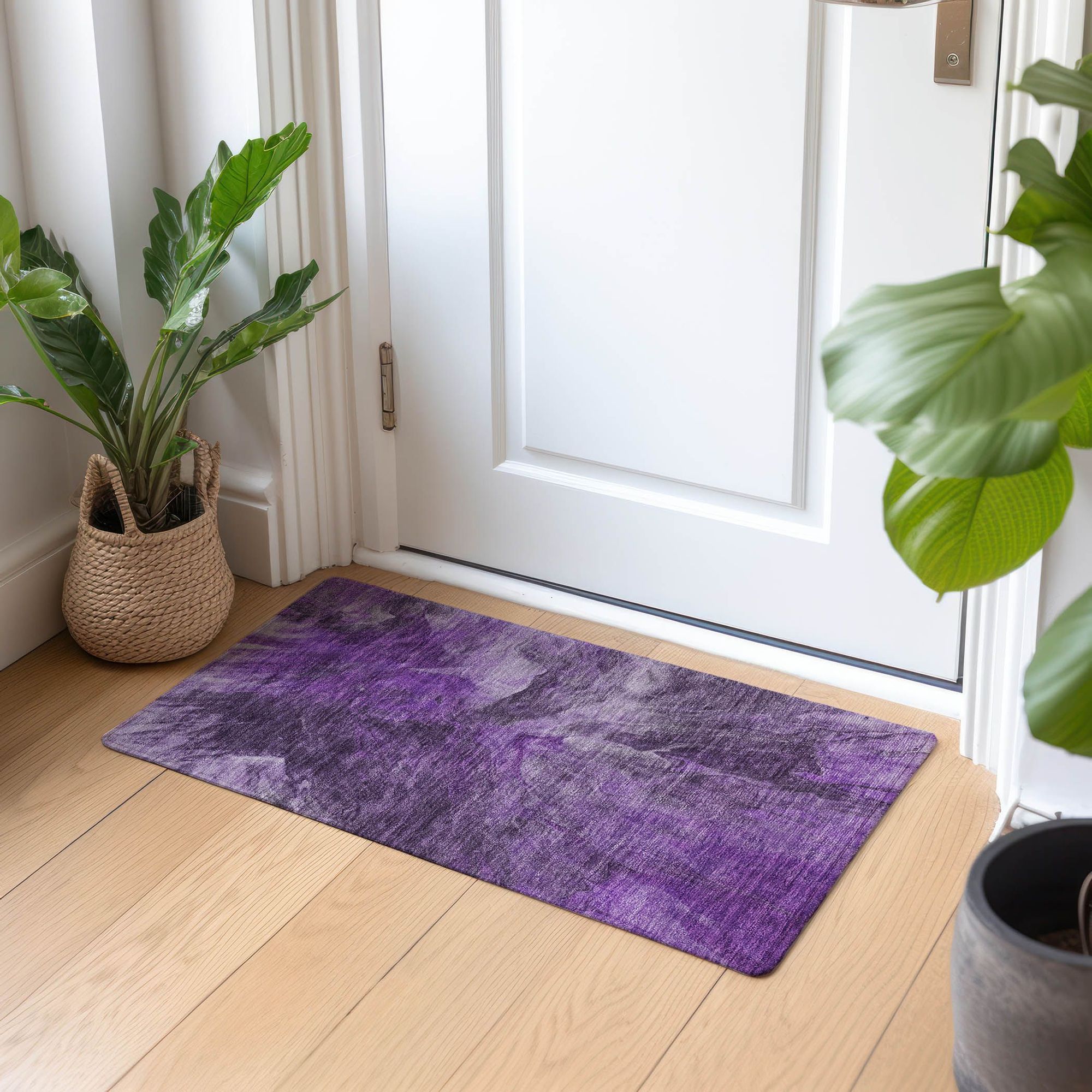 Machine Made ACN641 Purple  Rugs #color_purple 