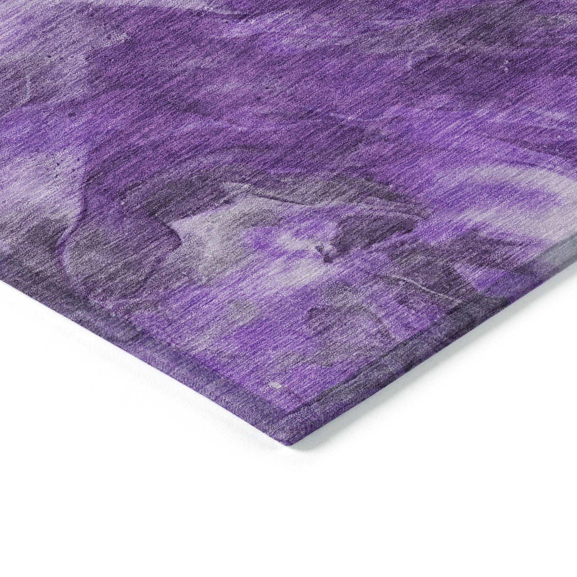 Machine Made ACN641 Purple  Rugs #color_purple 