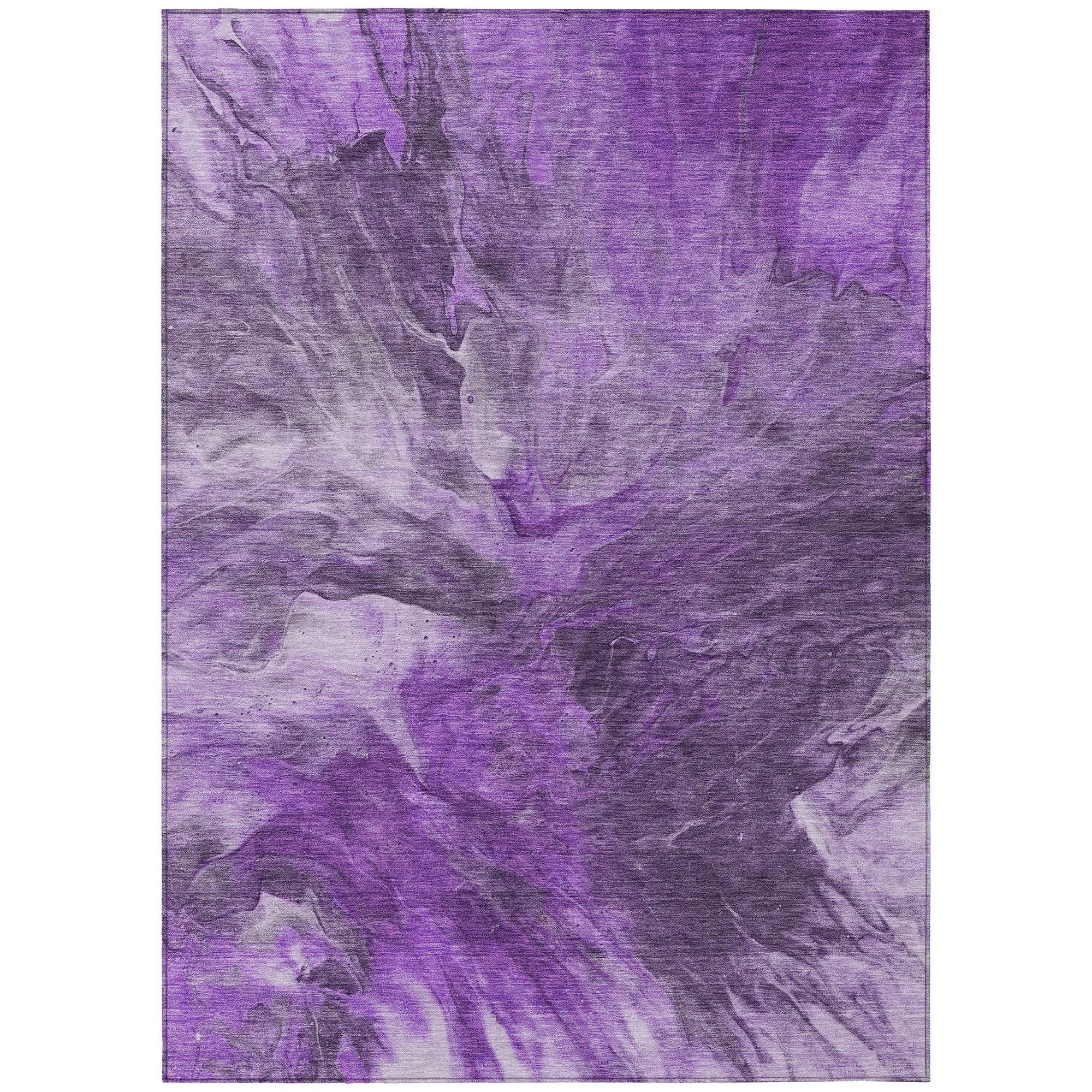 Machine Made ACN641 Purple  Rugs #color_purple 