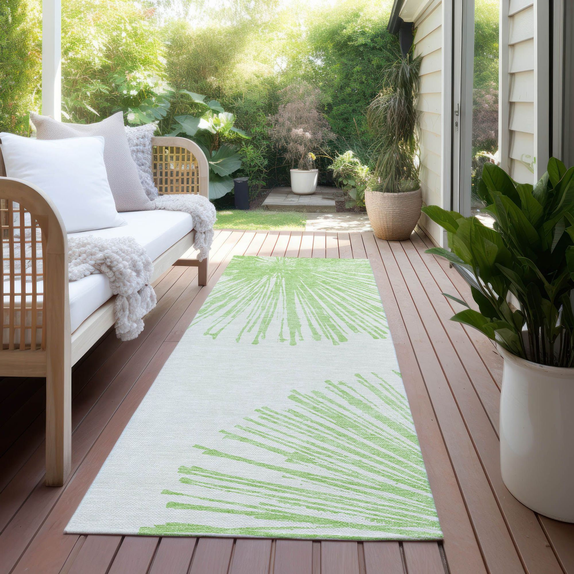 Machine Made ACN642 Aloe Green Rugs #color_aloe green