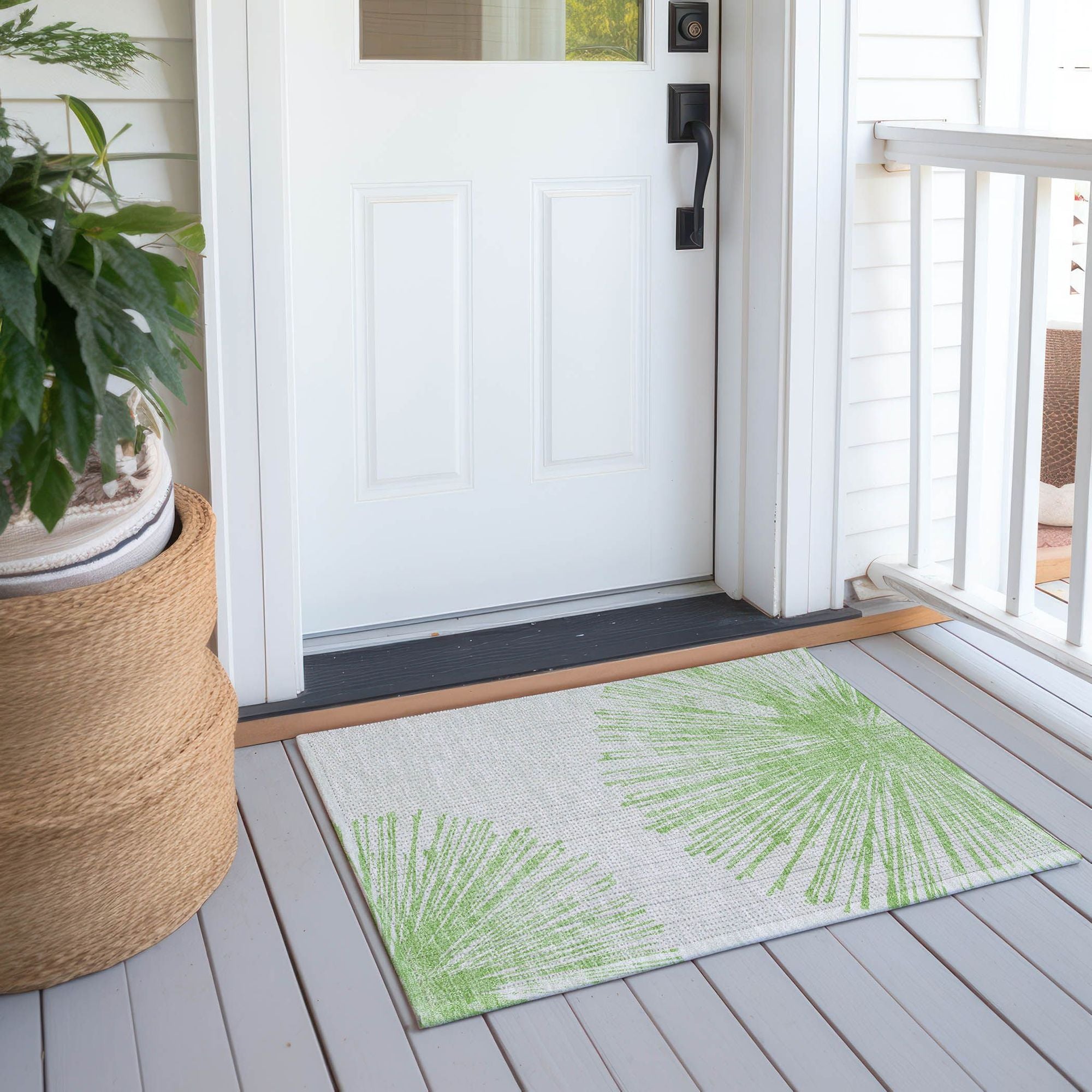 Machine Made ACN642 Aloe Green Rugs #color_aloe green