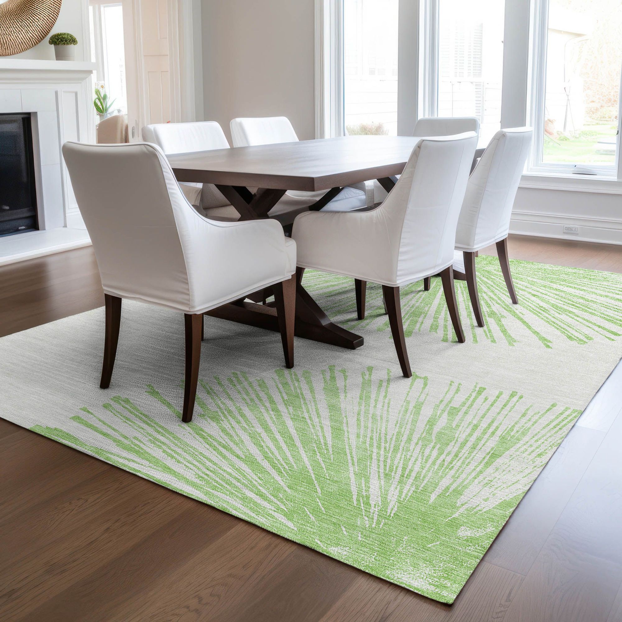 Machine Made ACN642 Aloe Green Rugs #color_aloe green