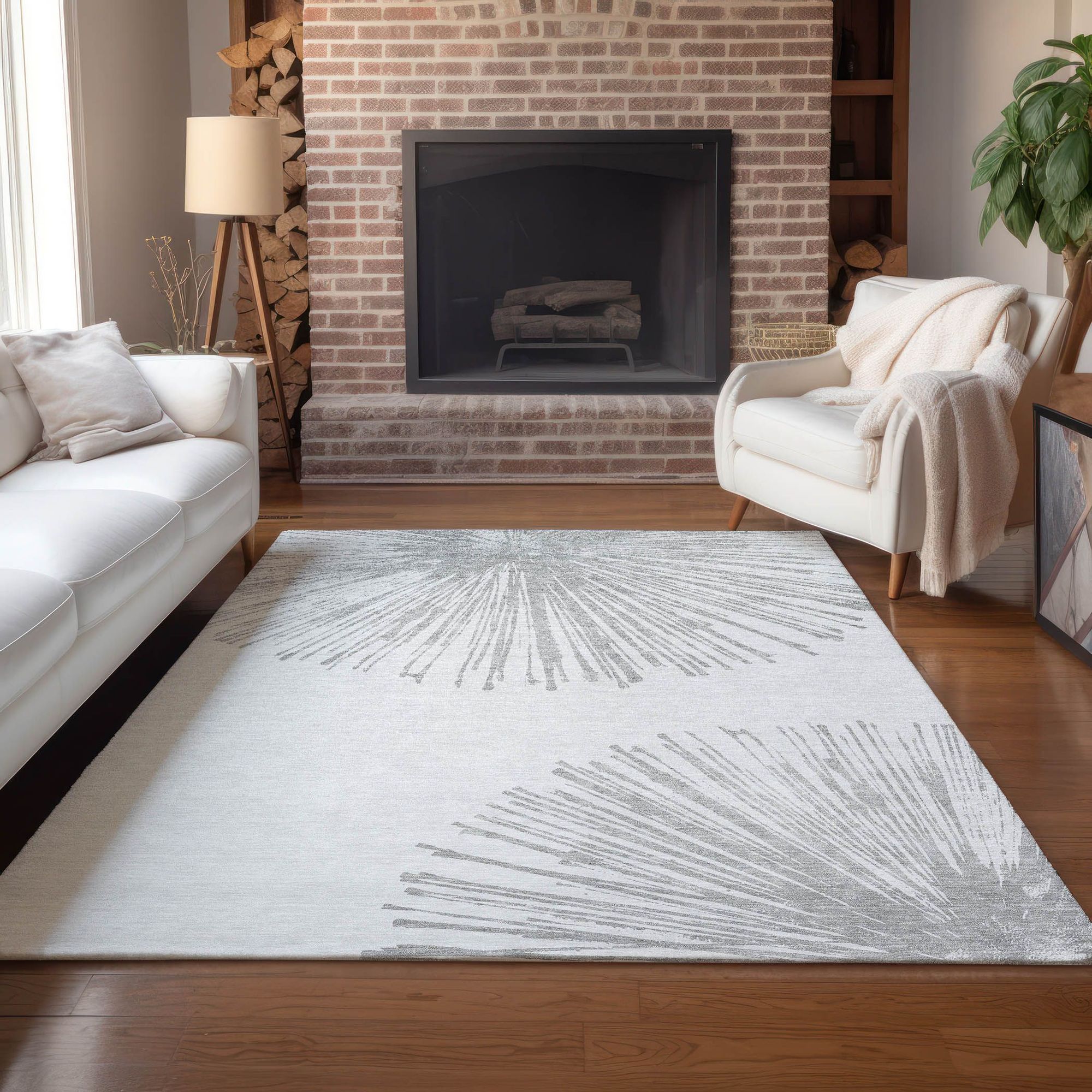 Machine Made ACN642 Gray  Rugs #color_gray 