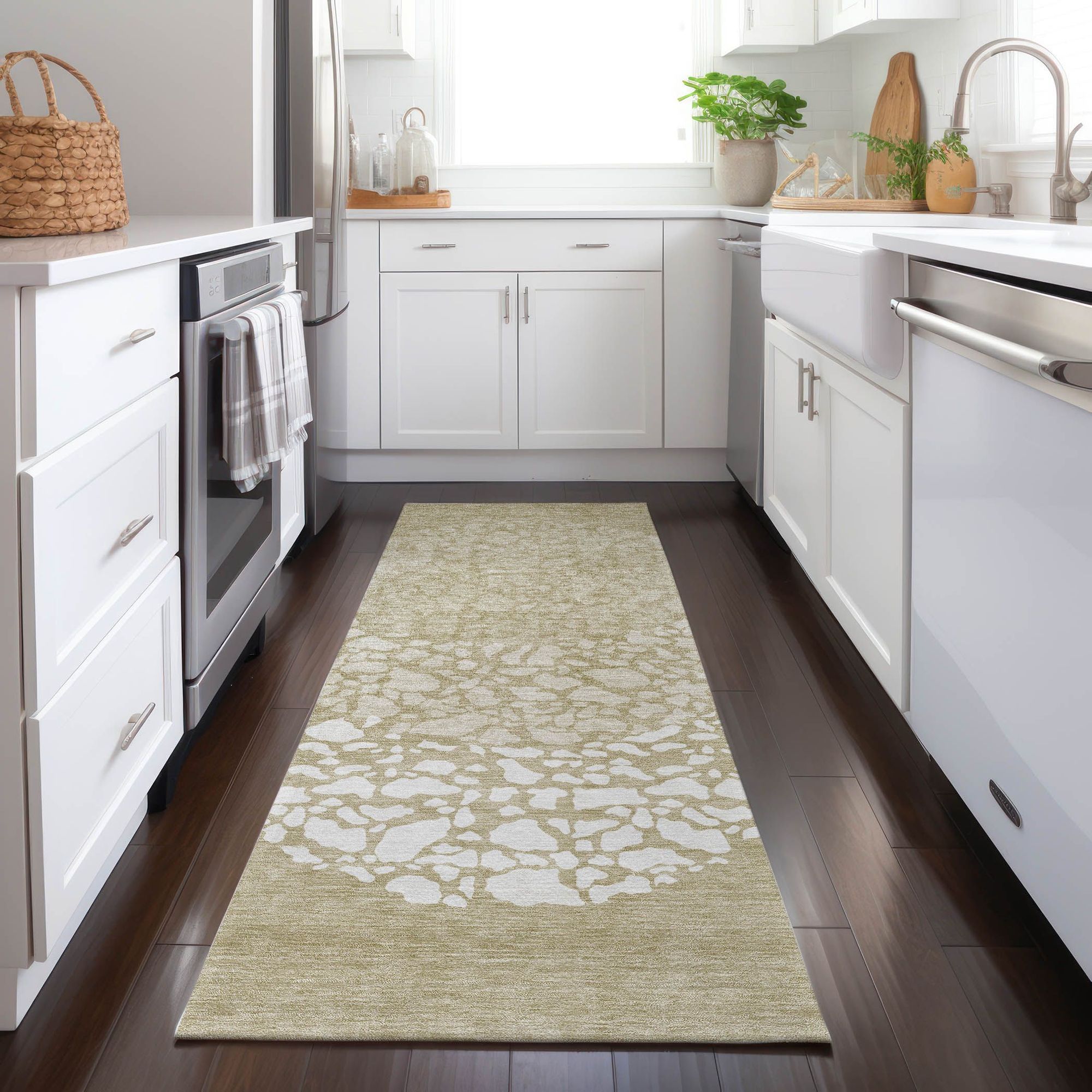 Machine Made ACN643 Beige Brown Rugs #color_beige brown