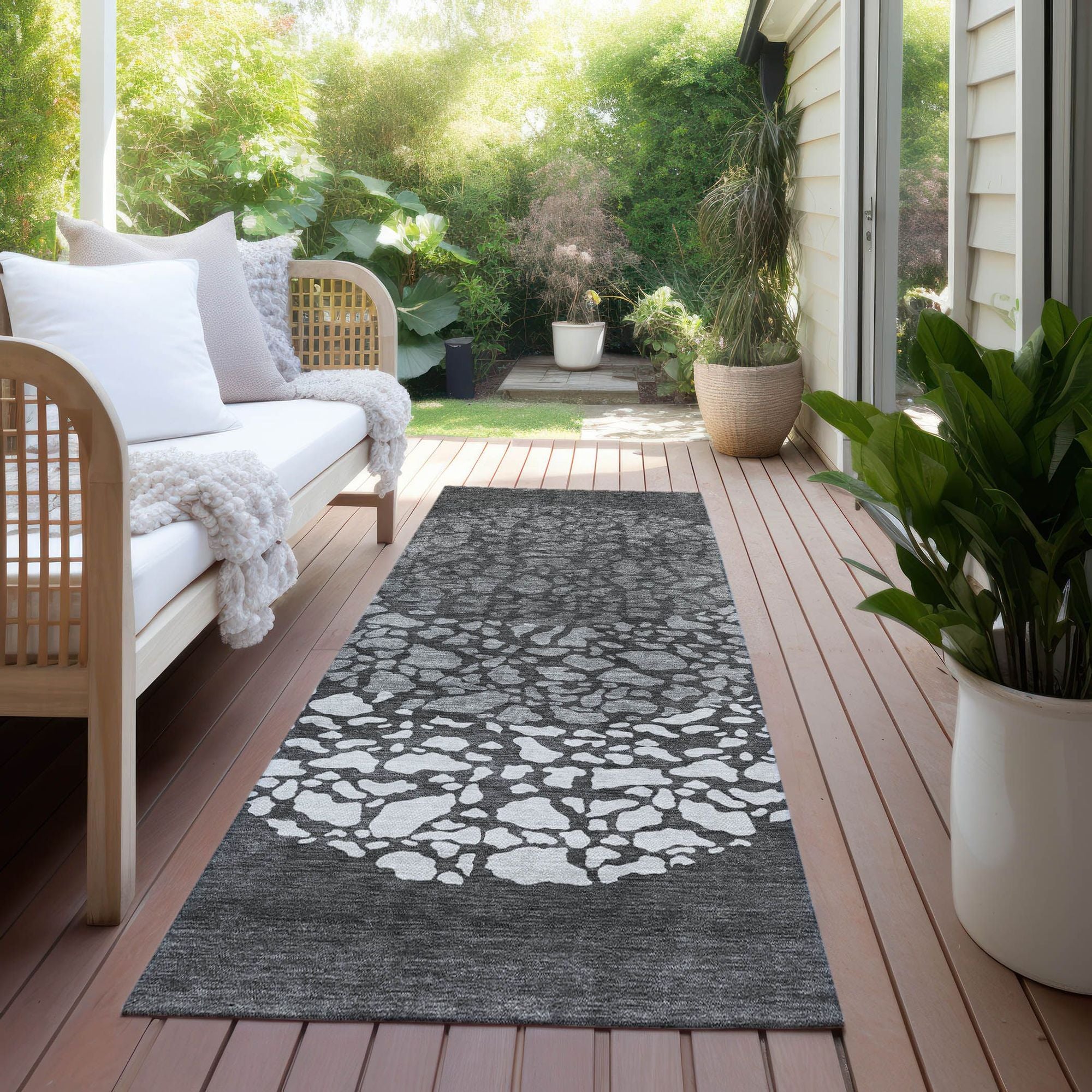 Machine Made ACN643 Charcoal Gray Rugs #color_charcoal gray