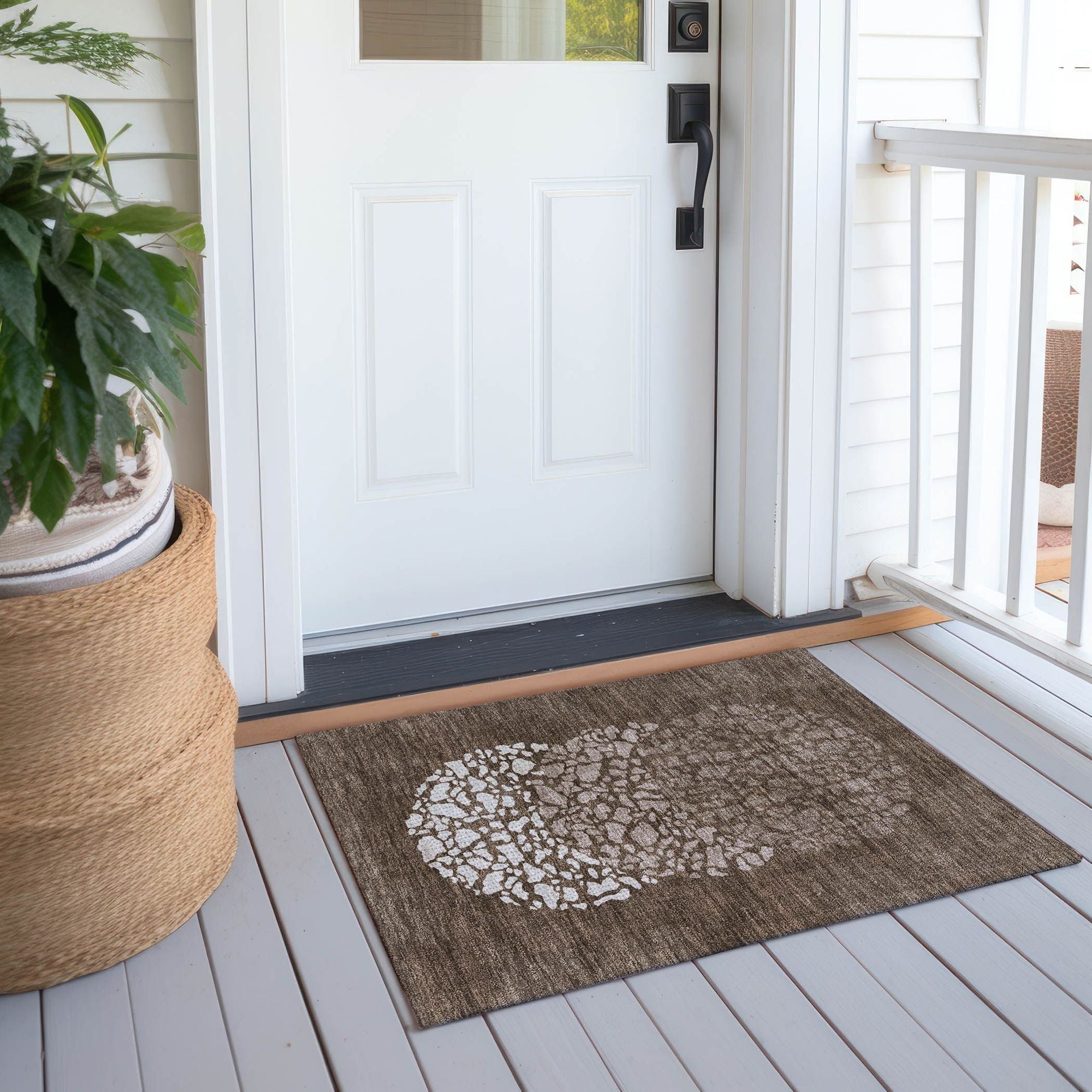 Machine Made ACN643 Chocolate Brown Rugs #color_chocolate brown