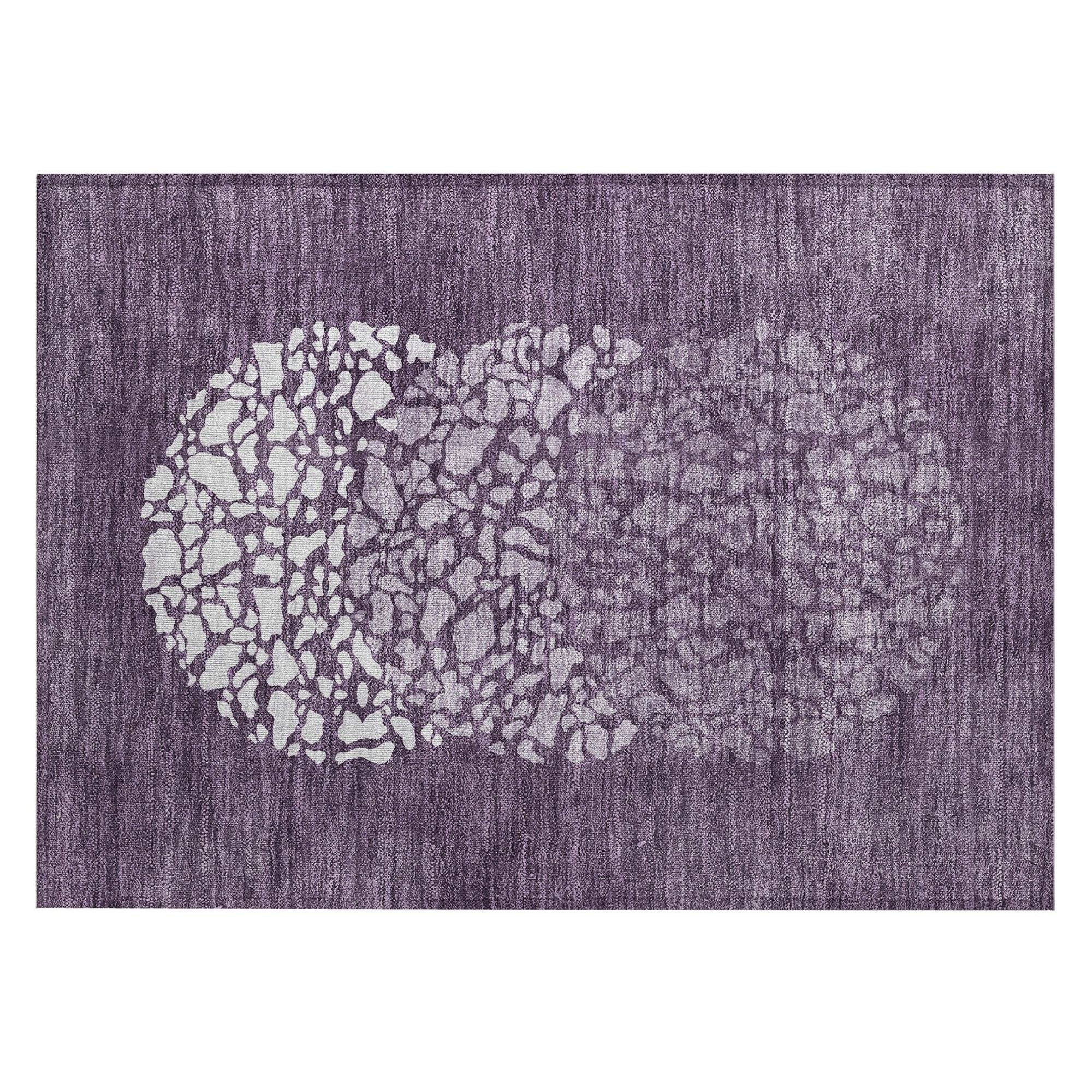 Machine Made ACN643 Eggplant Purple Rugs #color_eggplant purple