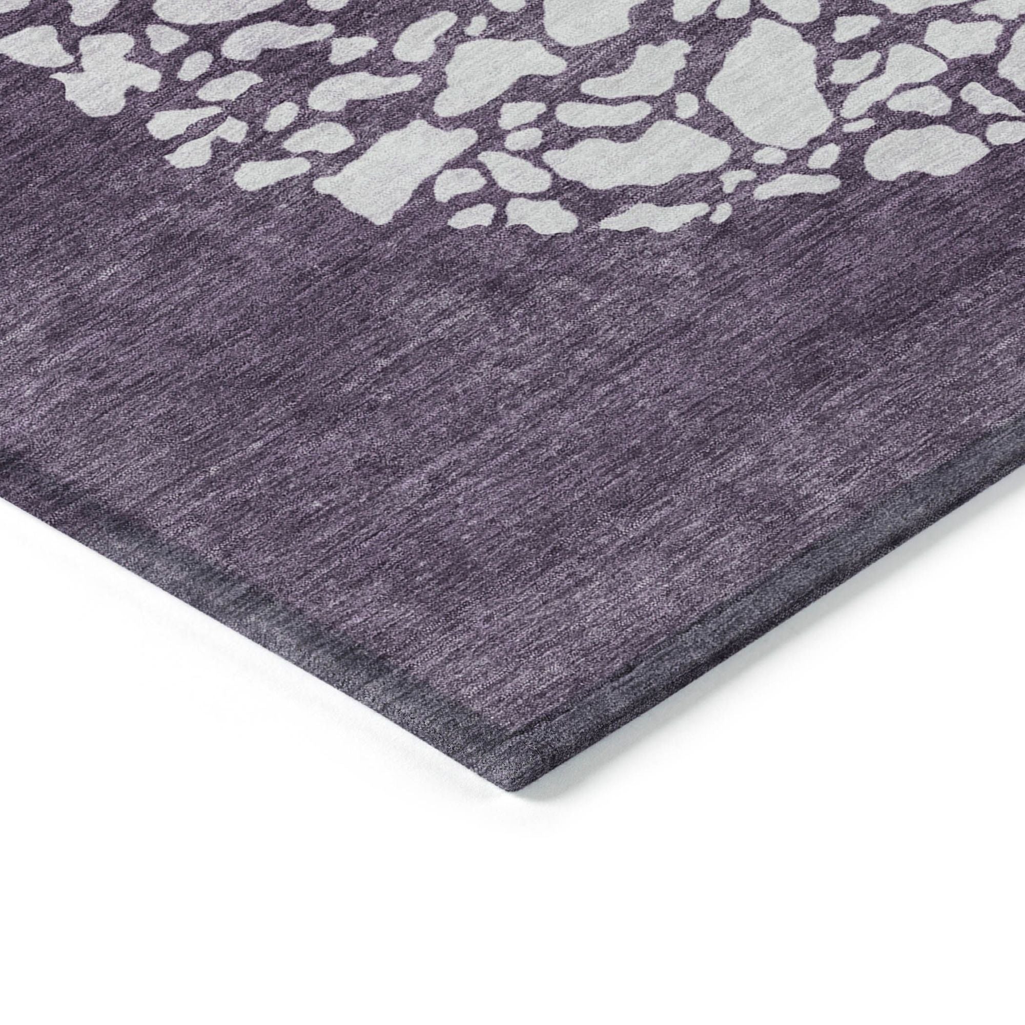 Machine Made ACN643 Eggplant Purple Rugs #color_eggplant purple