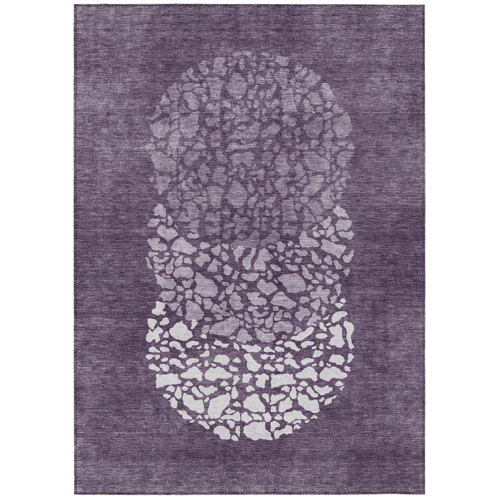 Machine Made ACN643 Eggplant Purple Rugs #color_eggplant purple