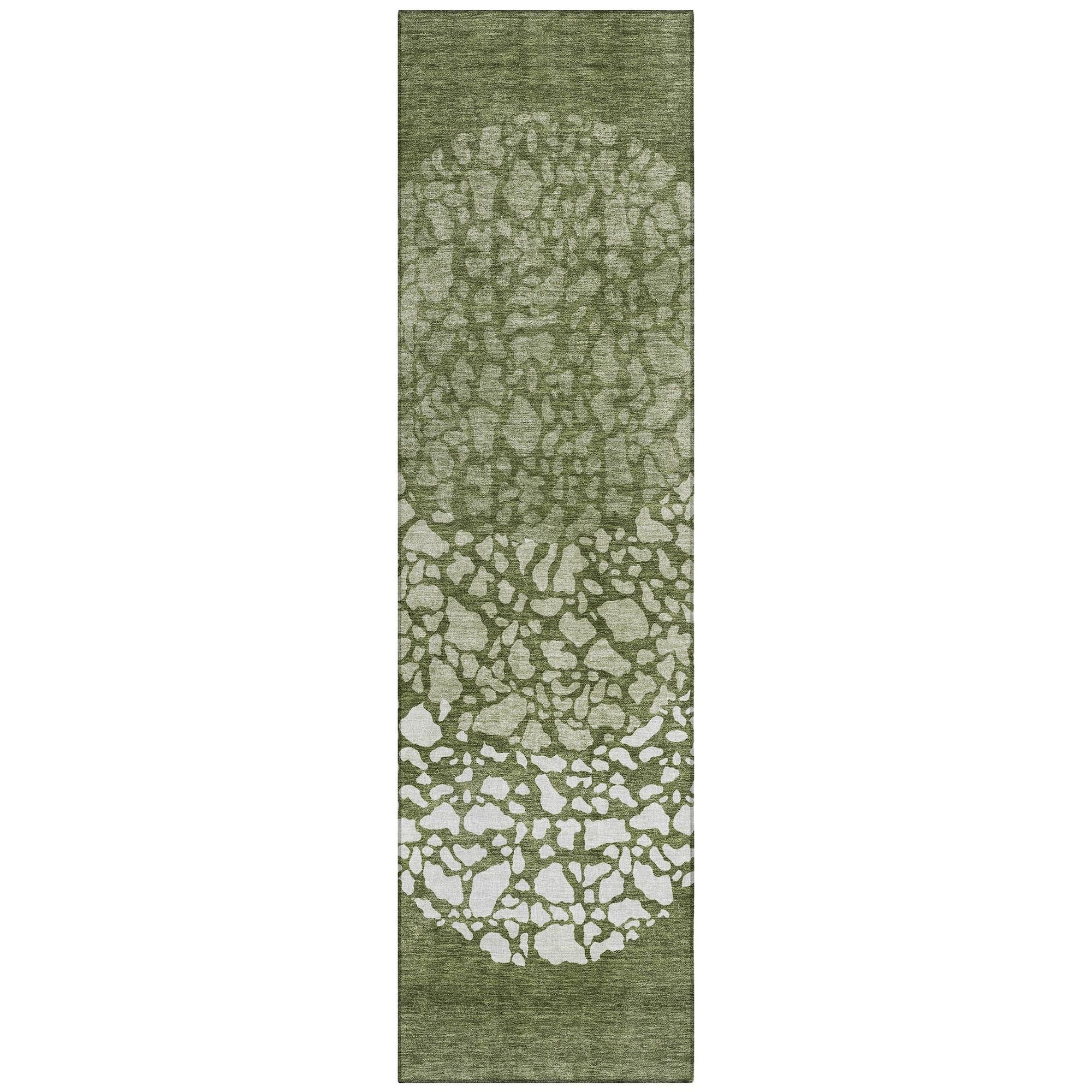 Machine Made ACN643 Olive Green Rugs #color_olive green