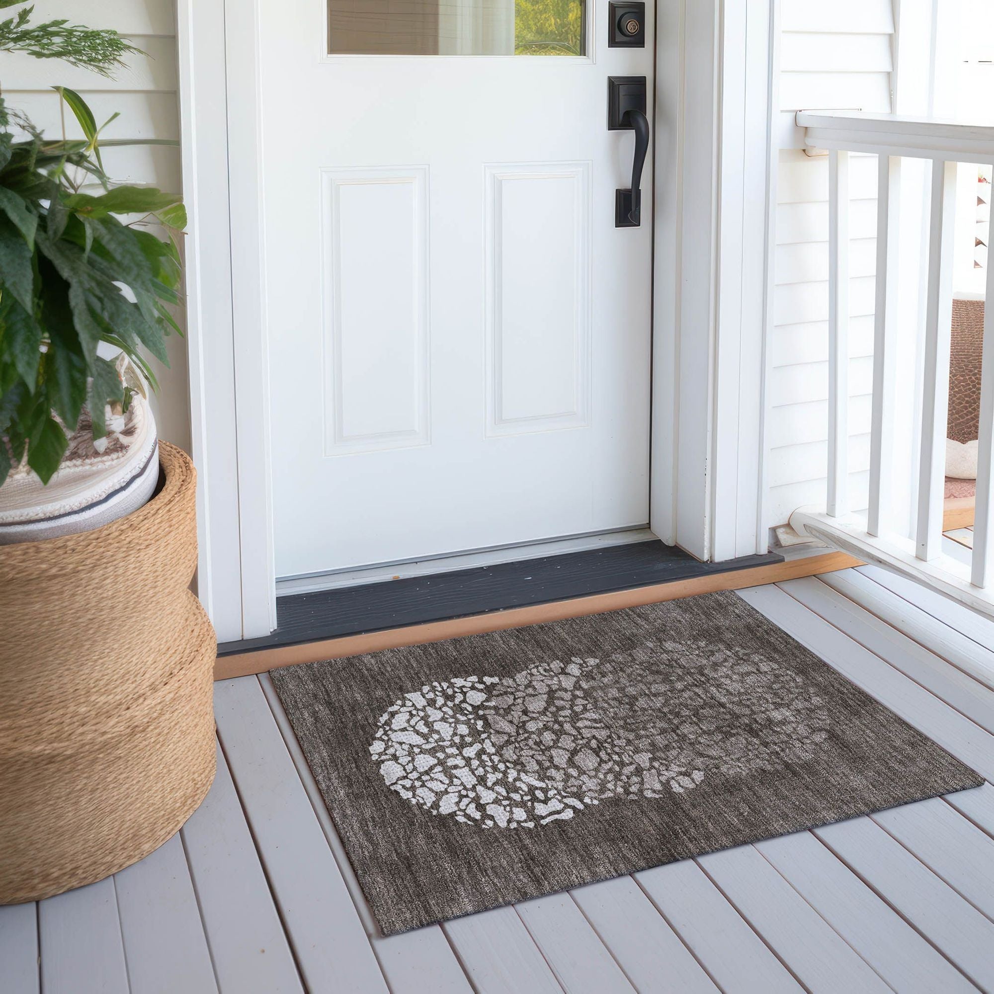 Machine Made ACN643 Taupe Brown Rugs #color_taupe brown