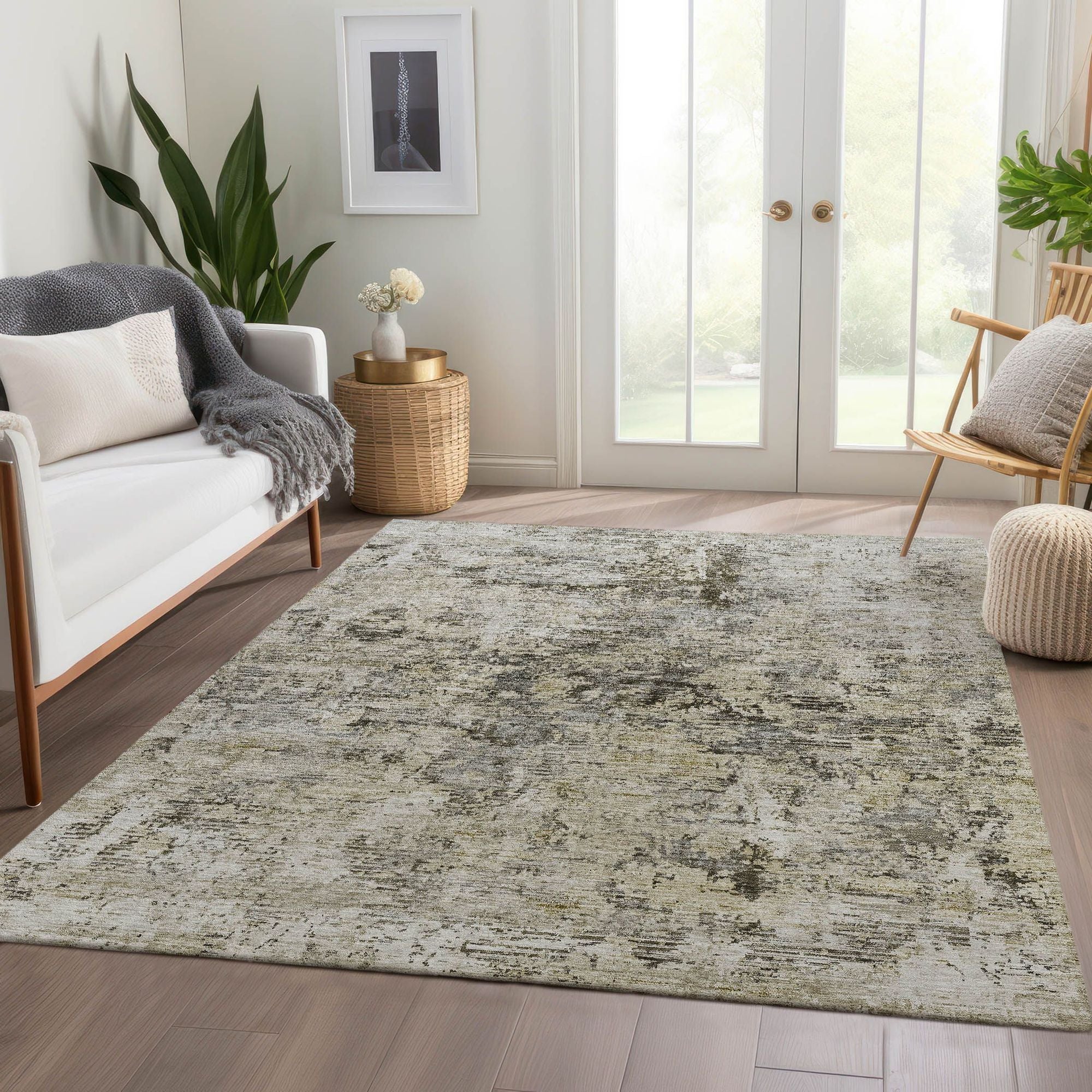 Machine Made ACN644 Taupe Brown Rugs #color_taupe brown