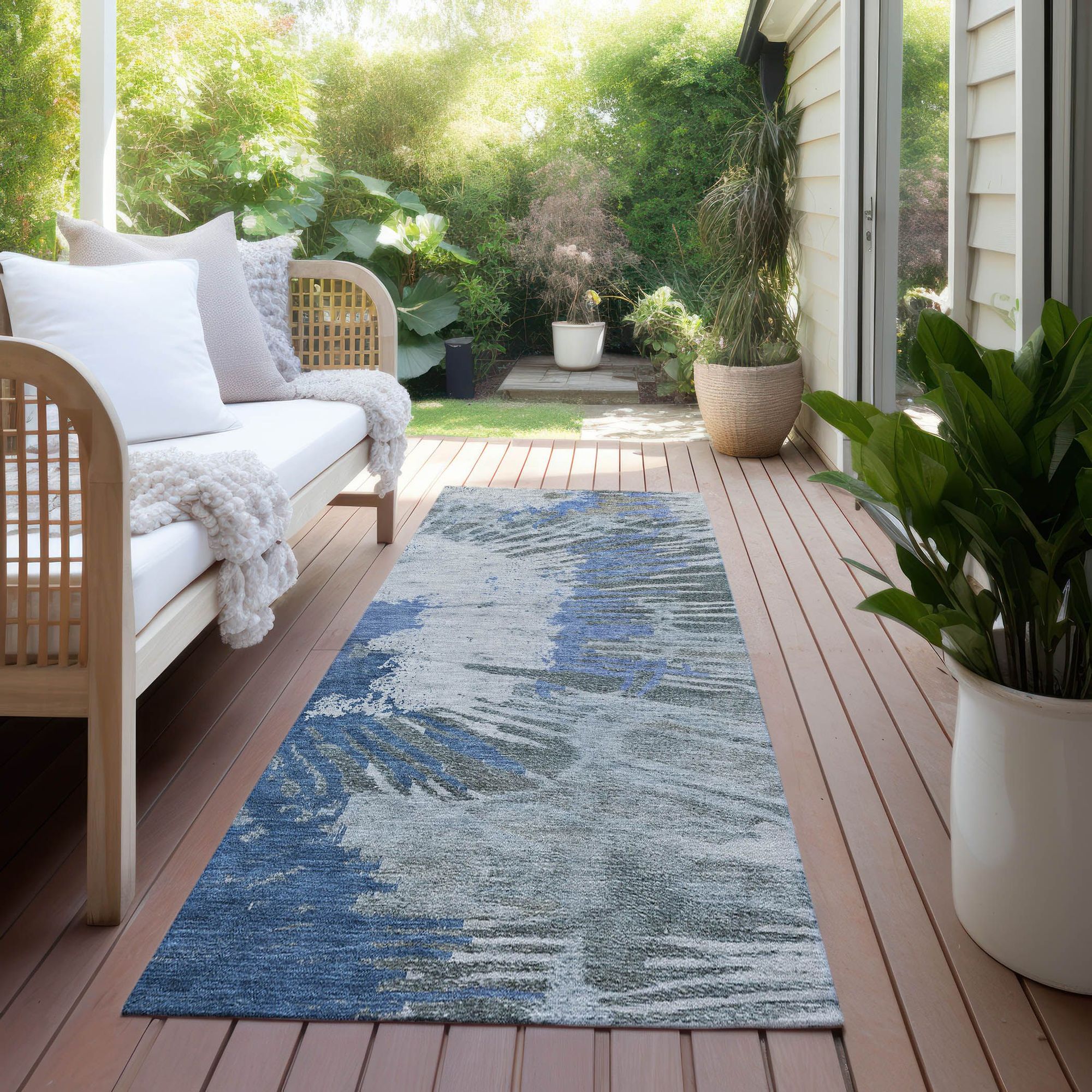 Machine Made ACN645 Blue  Rugs #color_blue 