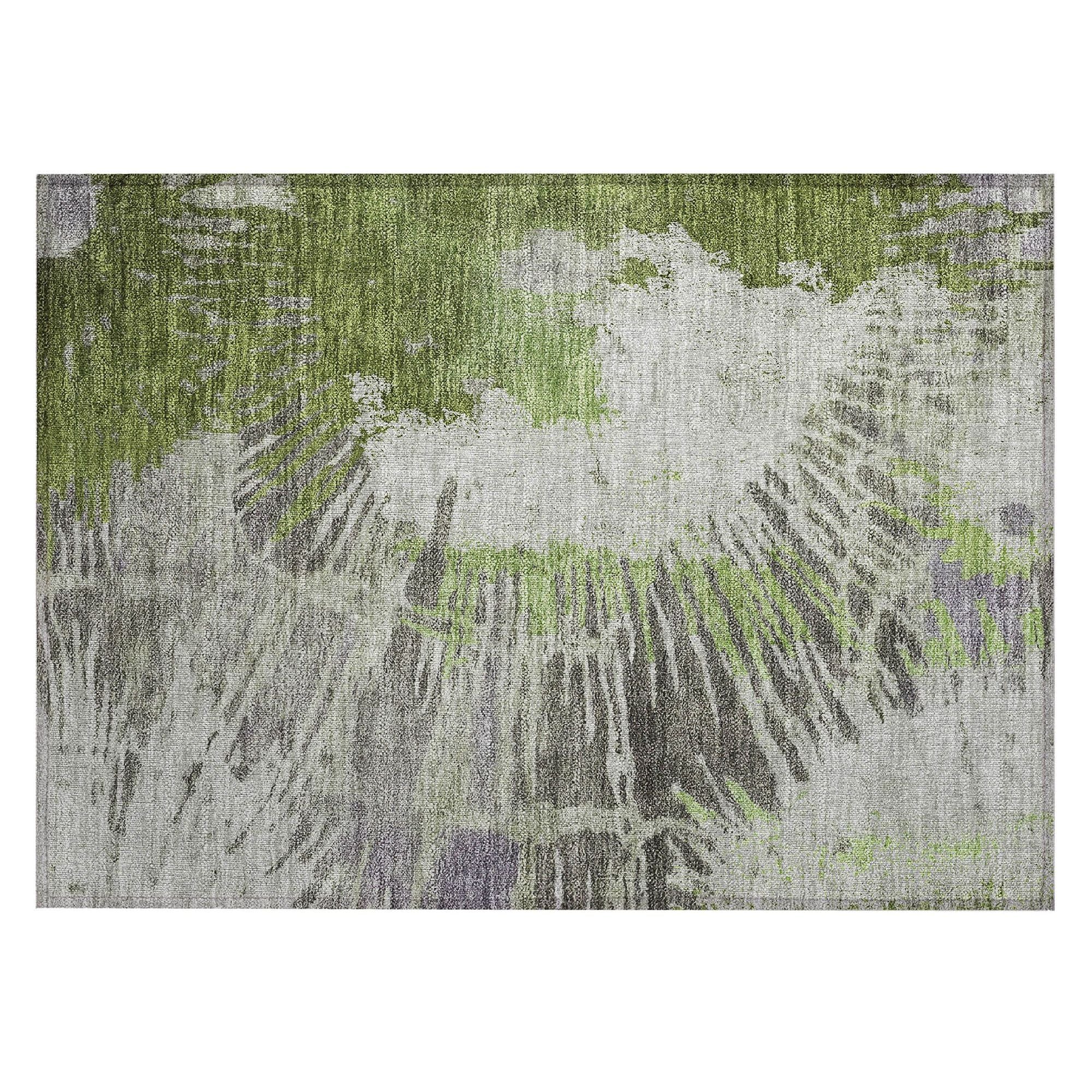 Machine Made ACN645 Olive Green Rugs #color_olive green