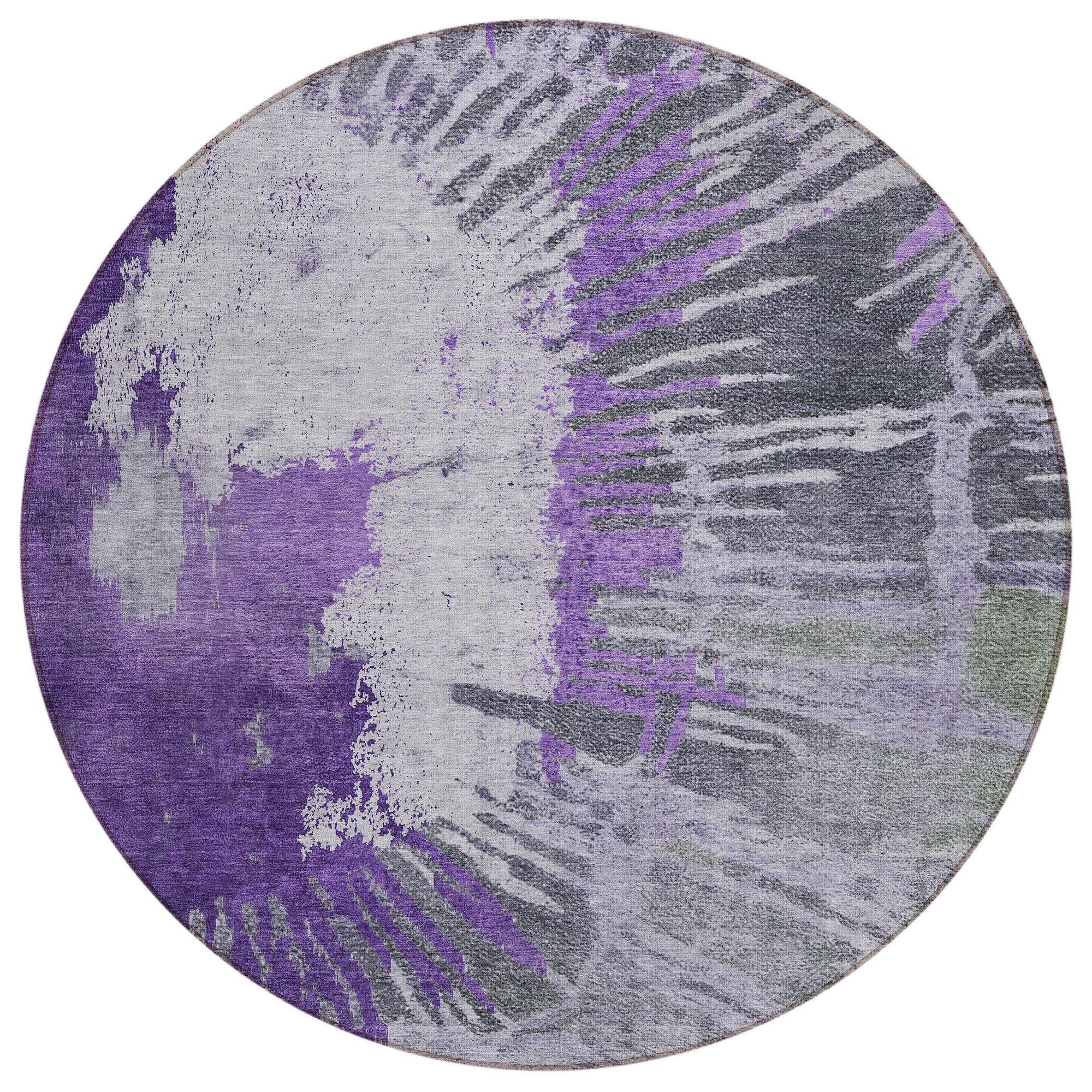 Machine Made ACN645 Purple  Rugs #color_purple 