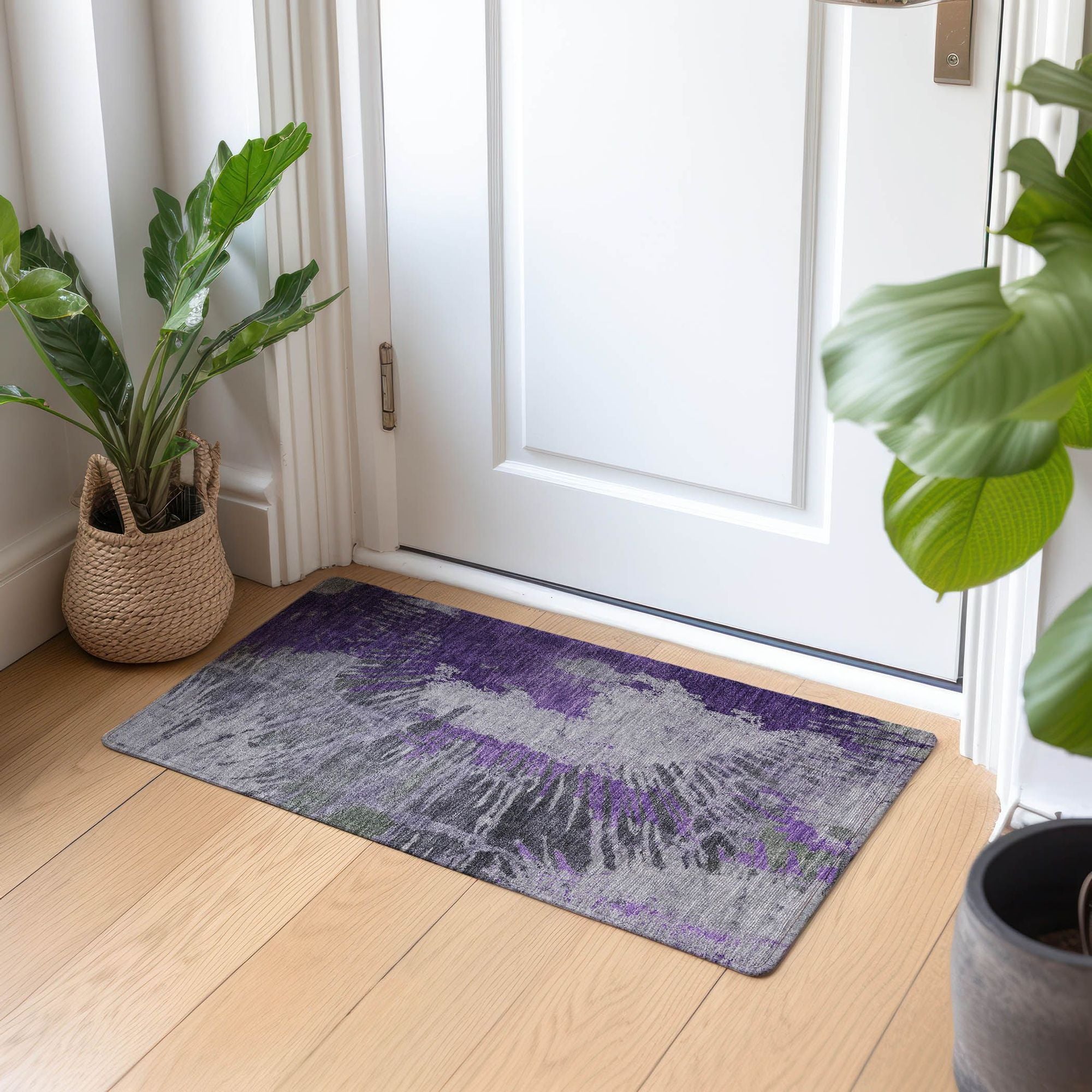 Machine Made ACN645 Purple  Rugs #color_purple 