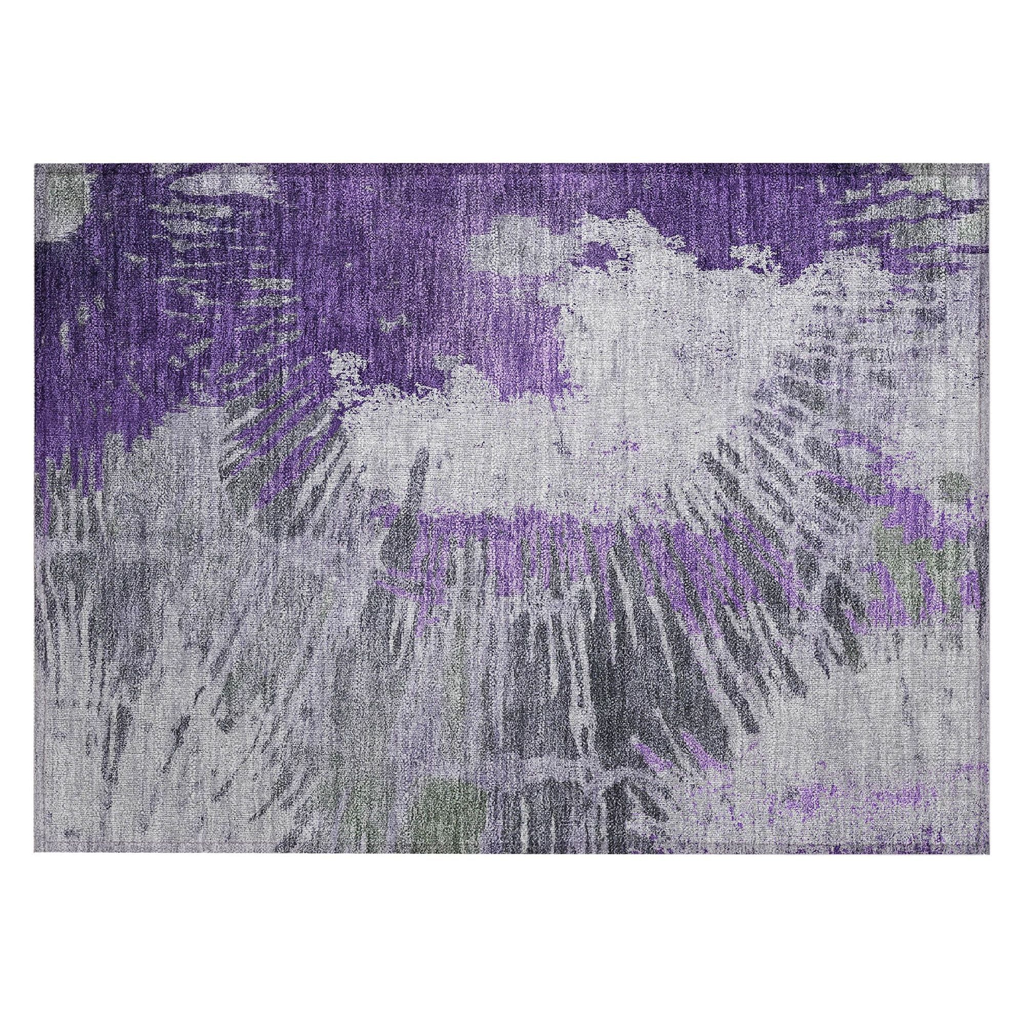 Machine Made ACN645 Purple  Rugs #color_purple 