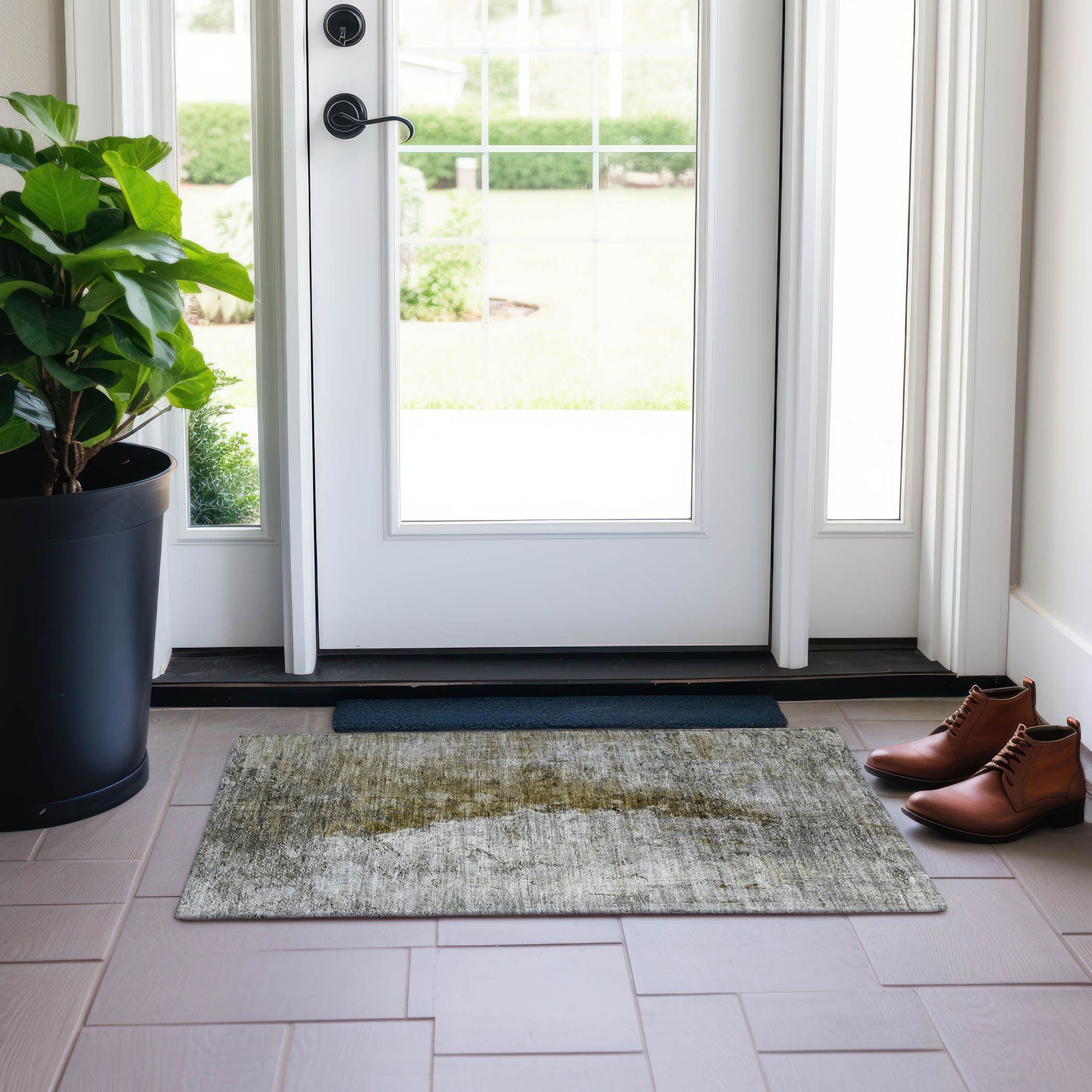 Machine Made ACN646 Brown  Rugs #color_brown 