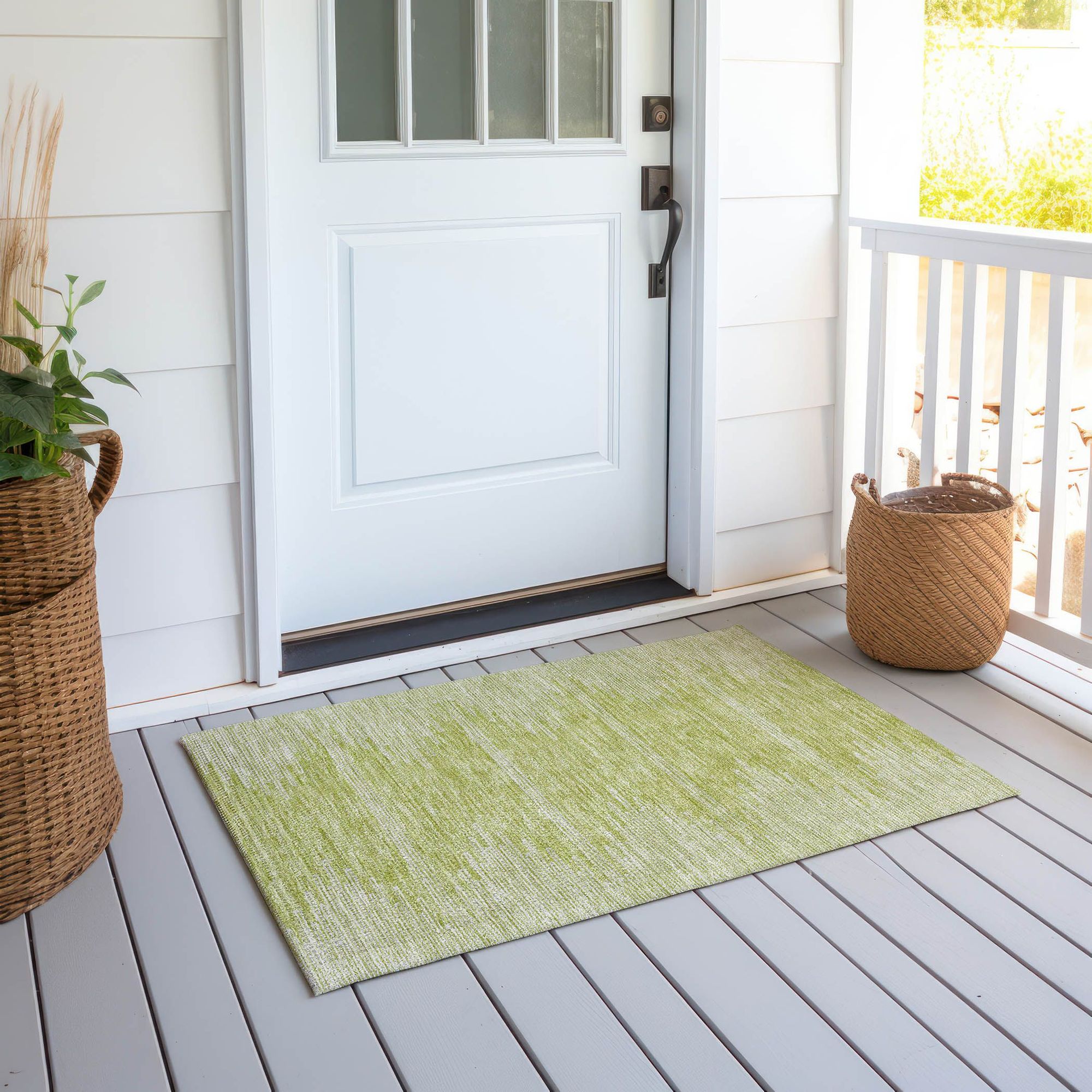 Machine Made ACN647 Aloe Green Rugs #color_aloe green